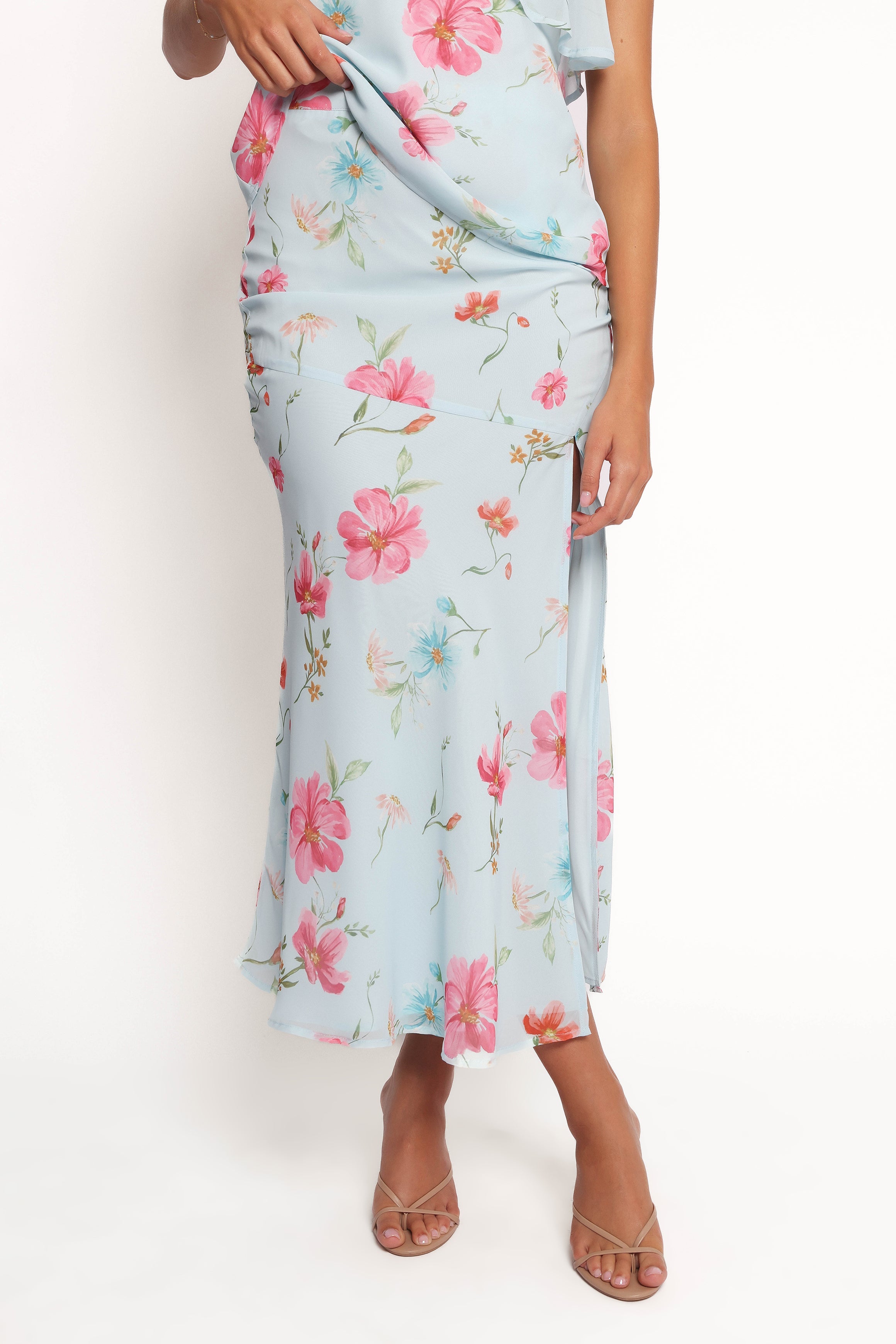 Petal and Pup USA SETS Valeria Skirt Set - Blue Floral