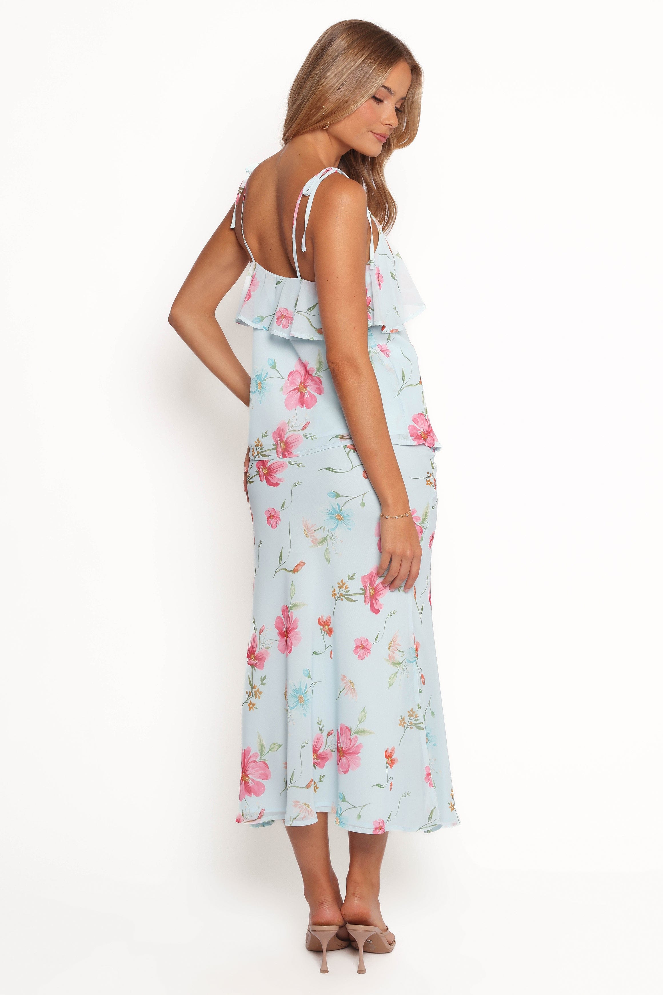 Petal and Pup USA SETS Valeria Skirt Set - Blue Floral