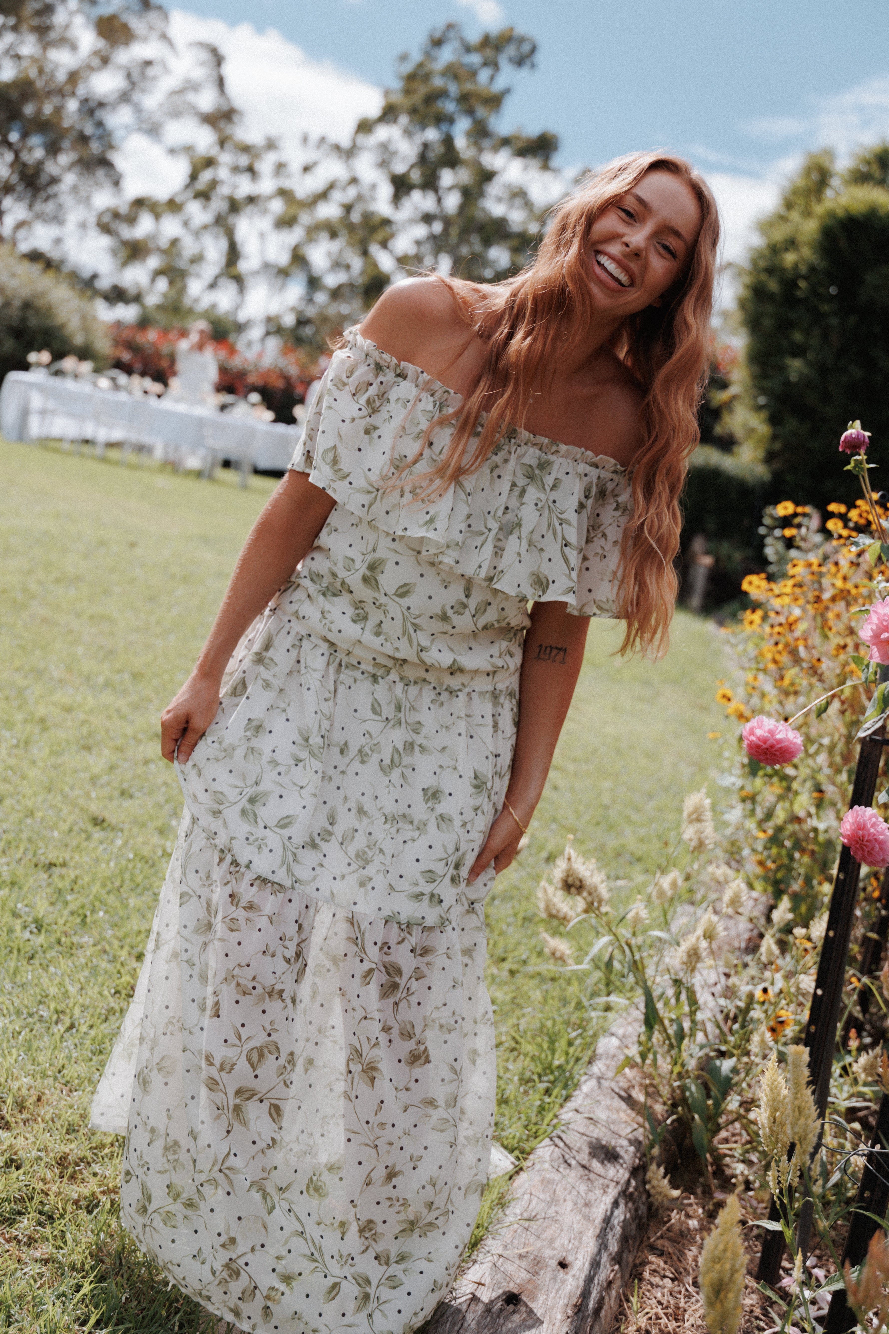 Petal and Pup USA SETS Vanessa Maxi Skirt Set - Green Leaf