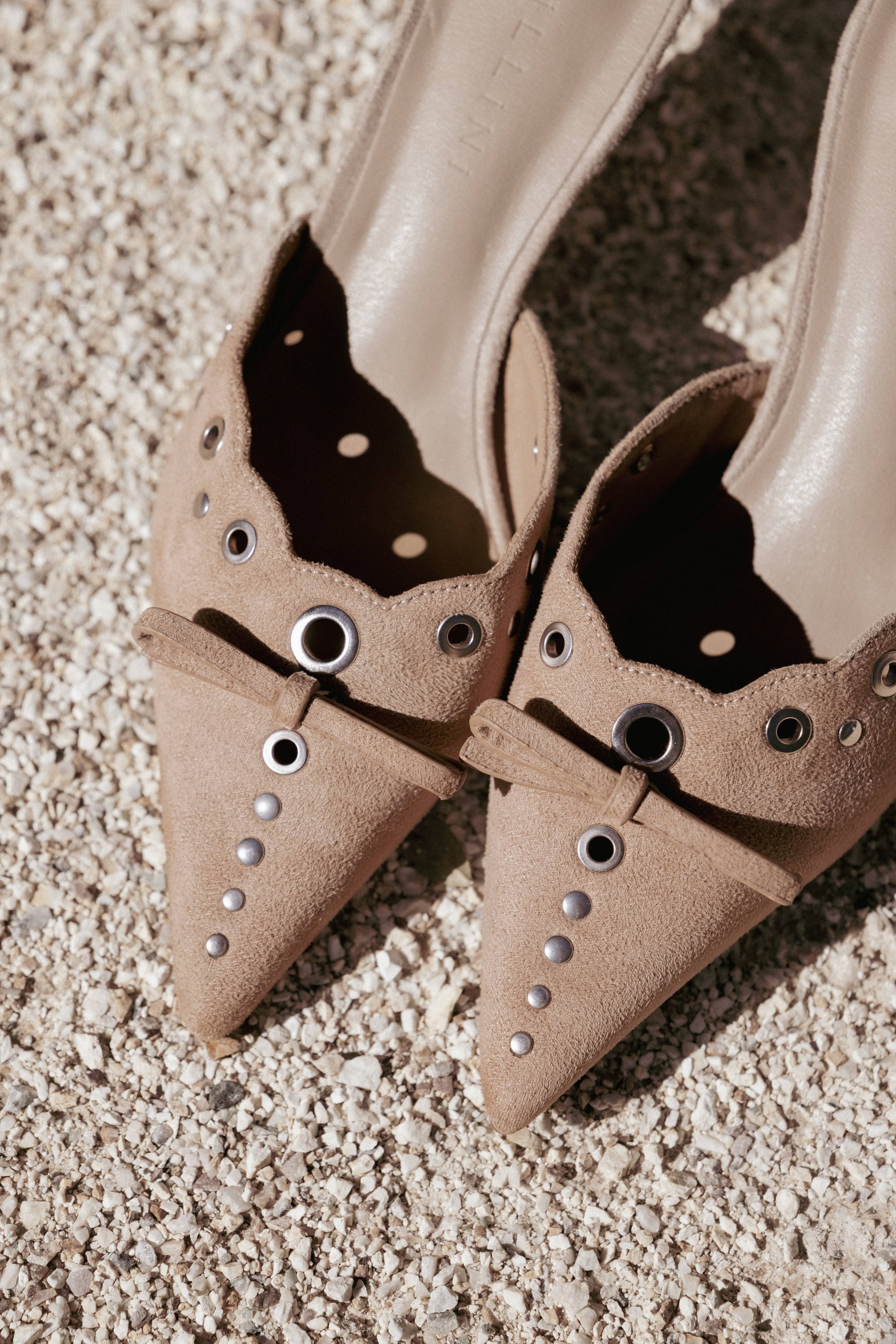 Petal and Pup USA SHOES Elio Heels - Camel Suede