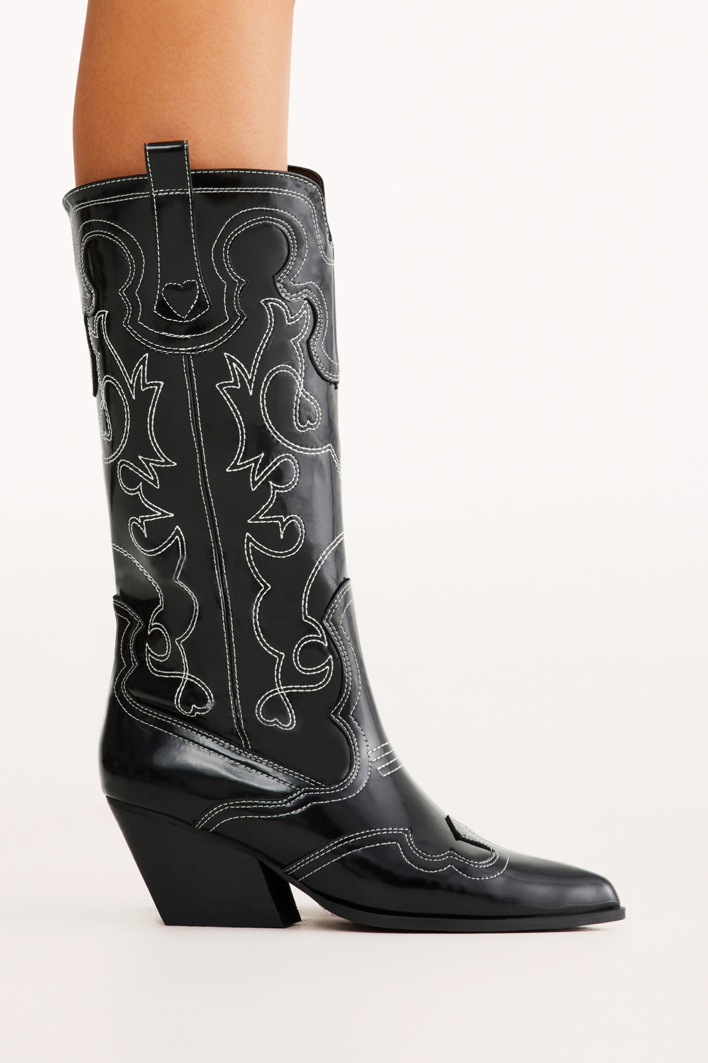 Petal and Pup USA SHOES Zaine Boot - Black Shine