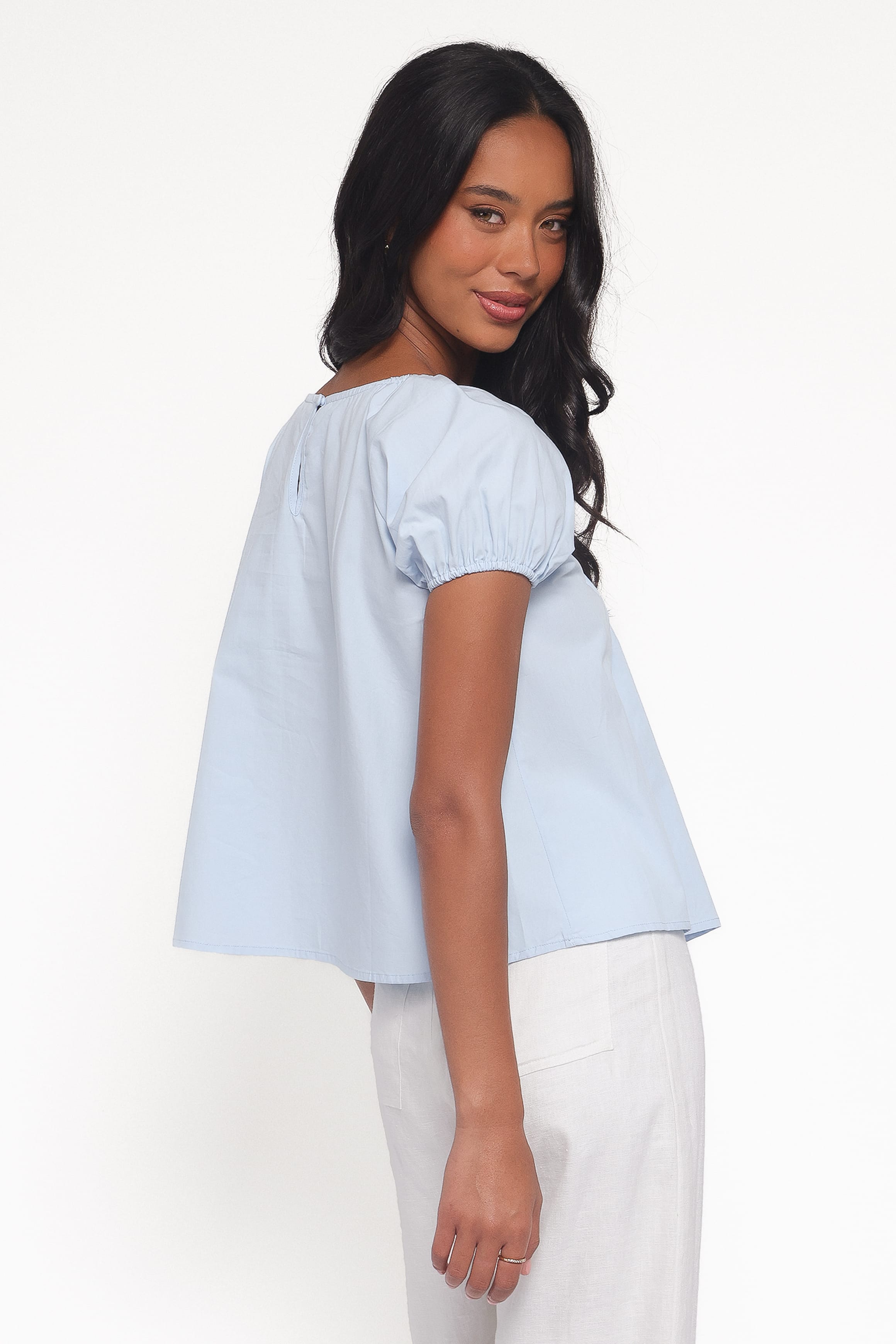 Petal and Pup USA TOPS Abbot Pleated Top - Blue