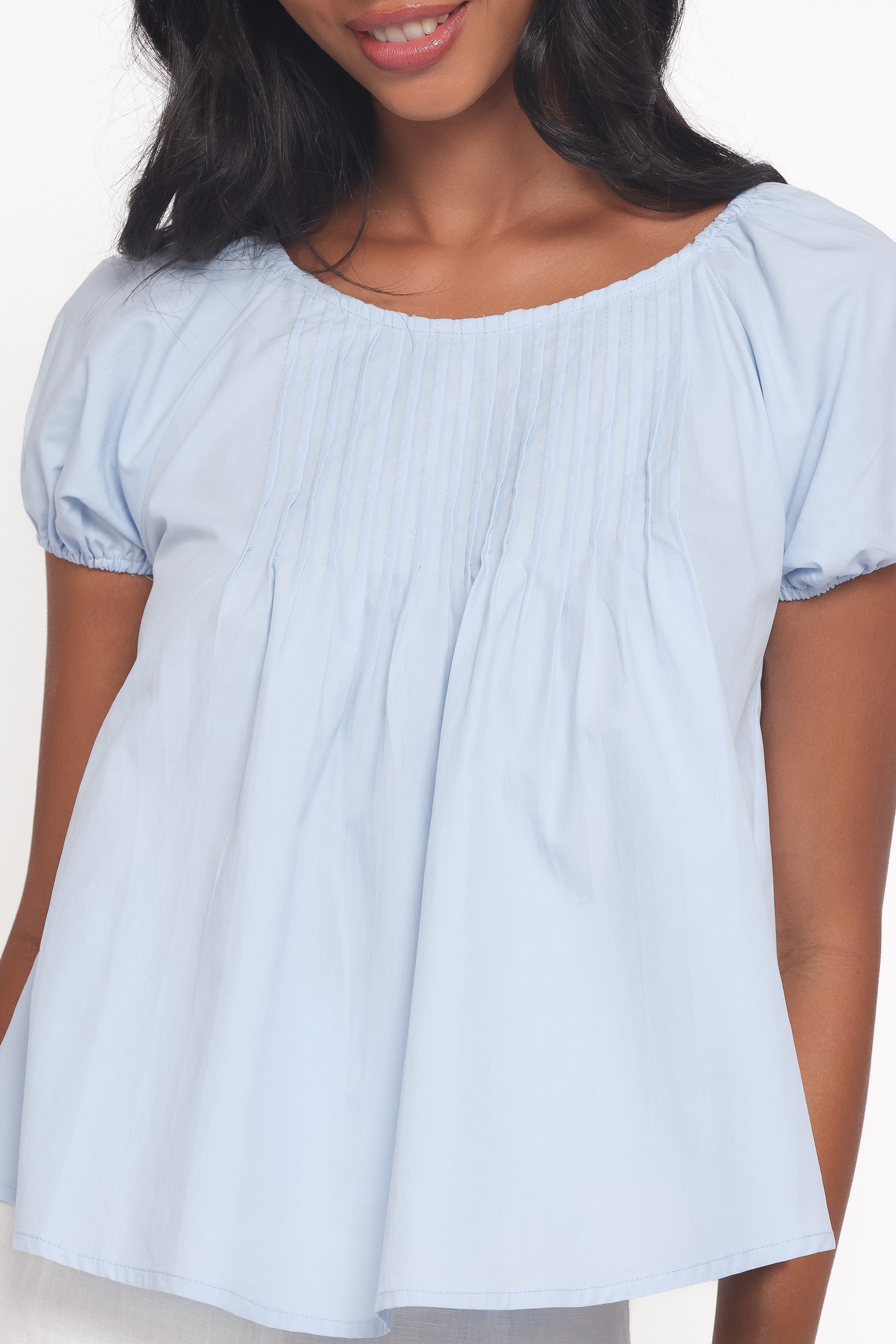 Petal and Pup USA TOPS Abbot Pleated Top - Blue