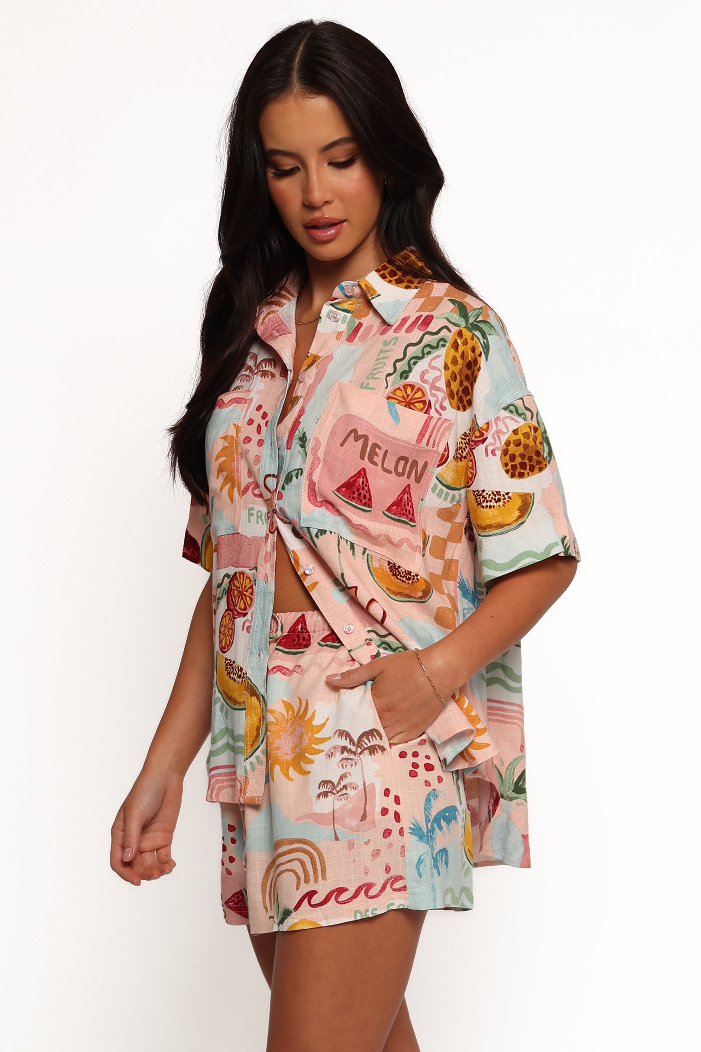 Petal and Pup USA TOPS Abella Short Sleeve Shirt - Summer Haze