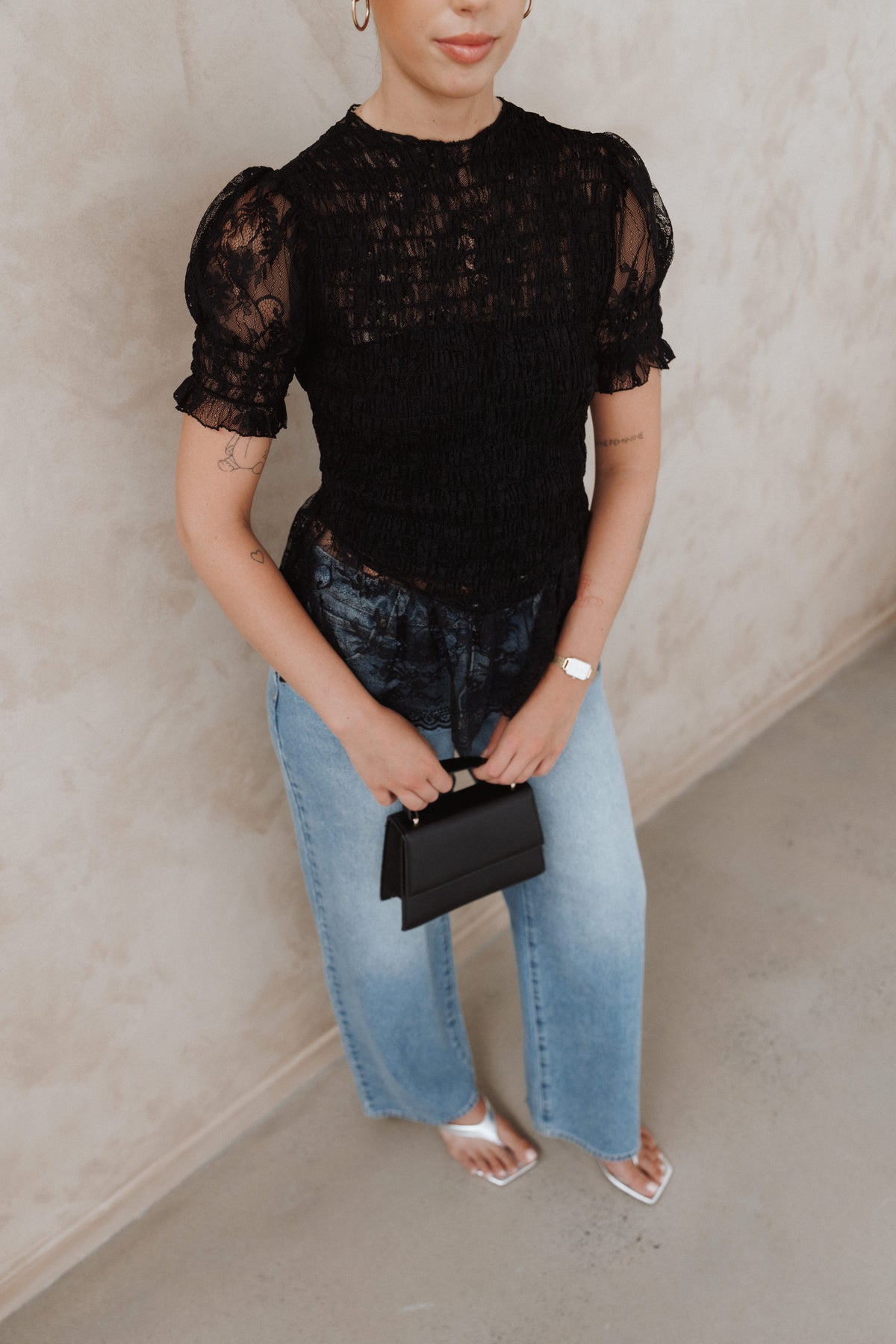 Adeline Peplum Top - Black | Petal & Pup USA