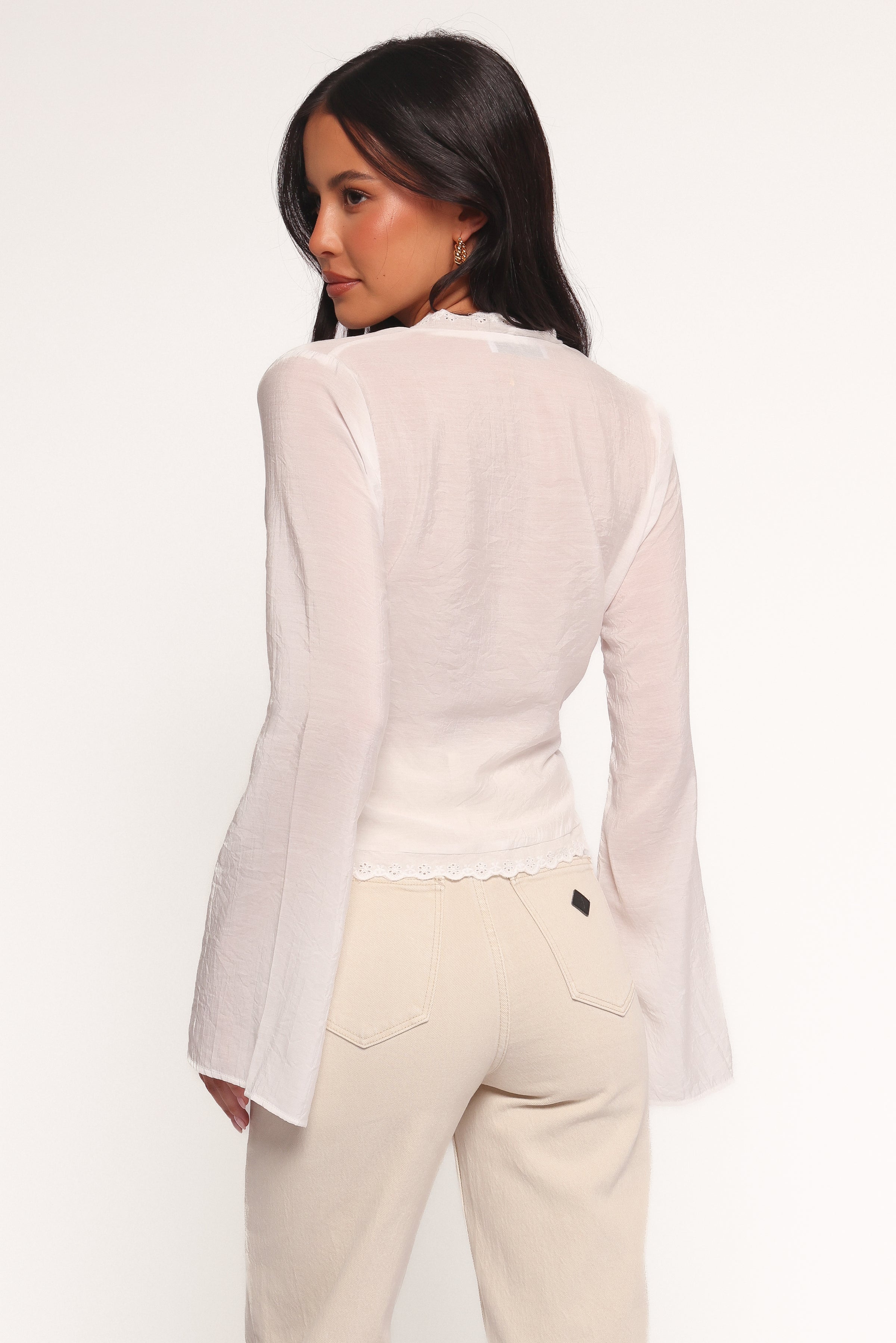 Petal and Pup USA TOPS Adira Wrap Blouse - White