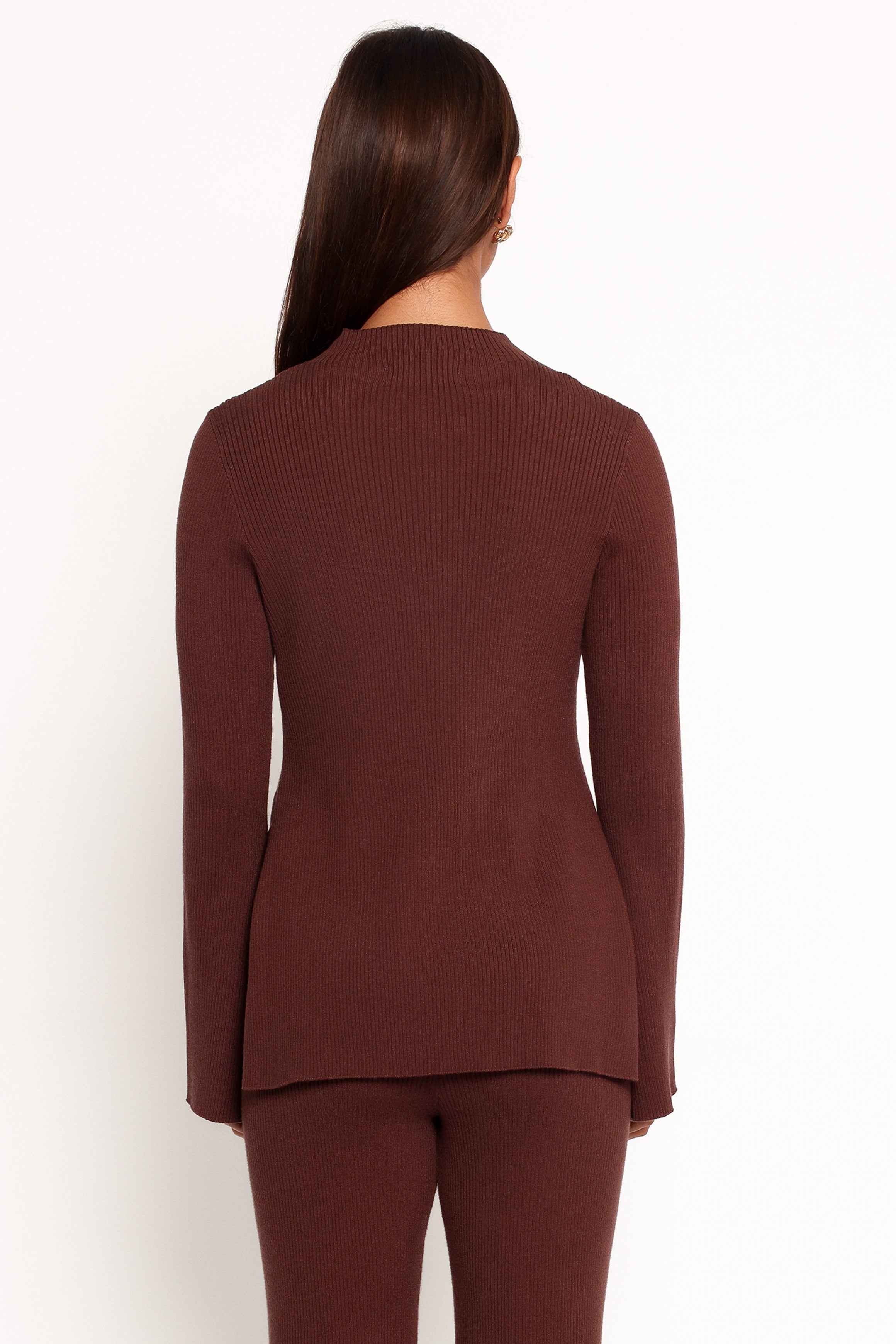 Petal and Pup USA TOPS Adrienne Knit Top - Chocolate