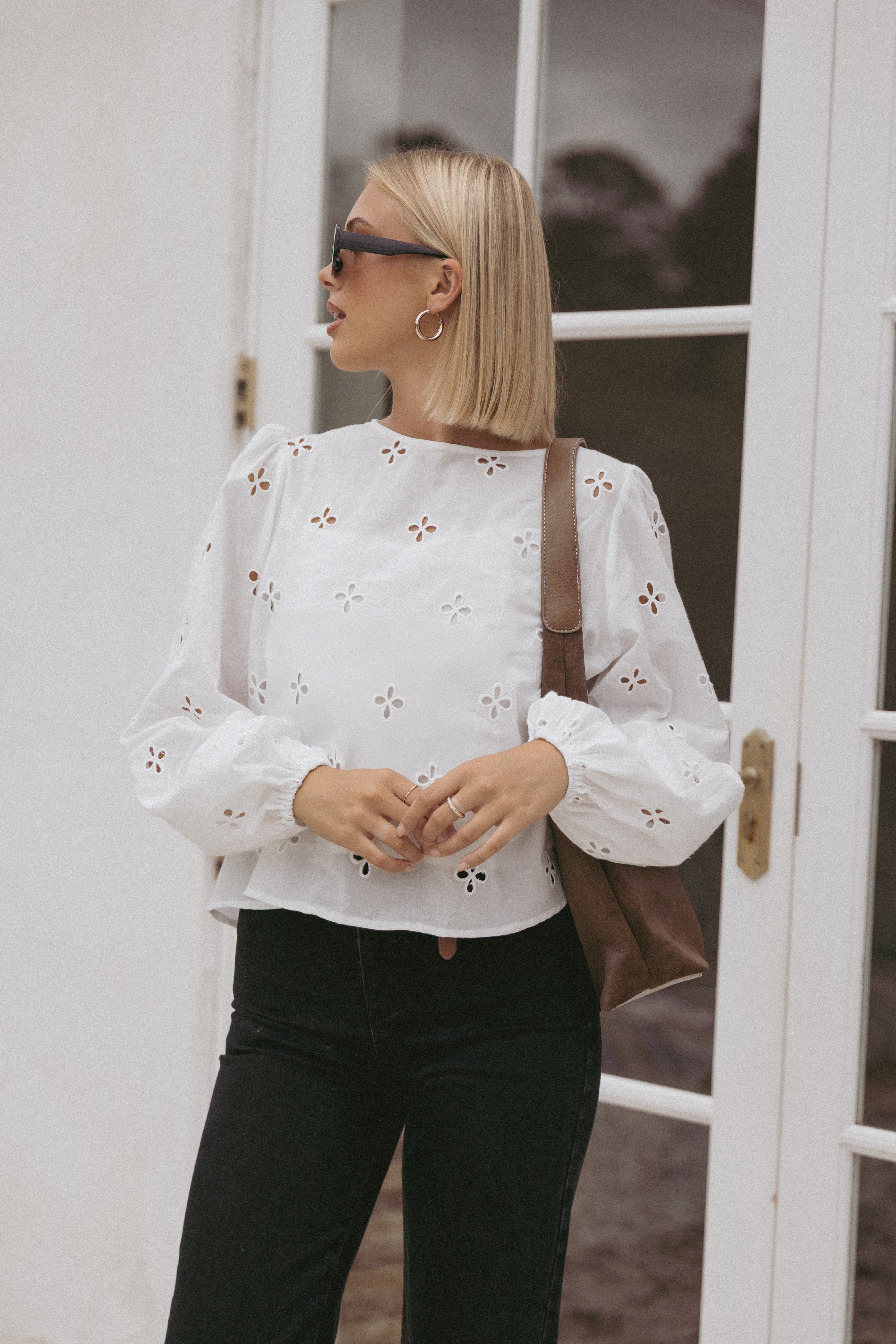 Petal and Pup USA TOPS Aggie Blouse - White