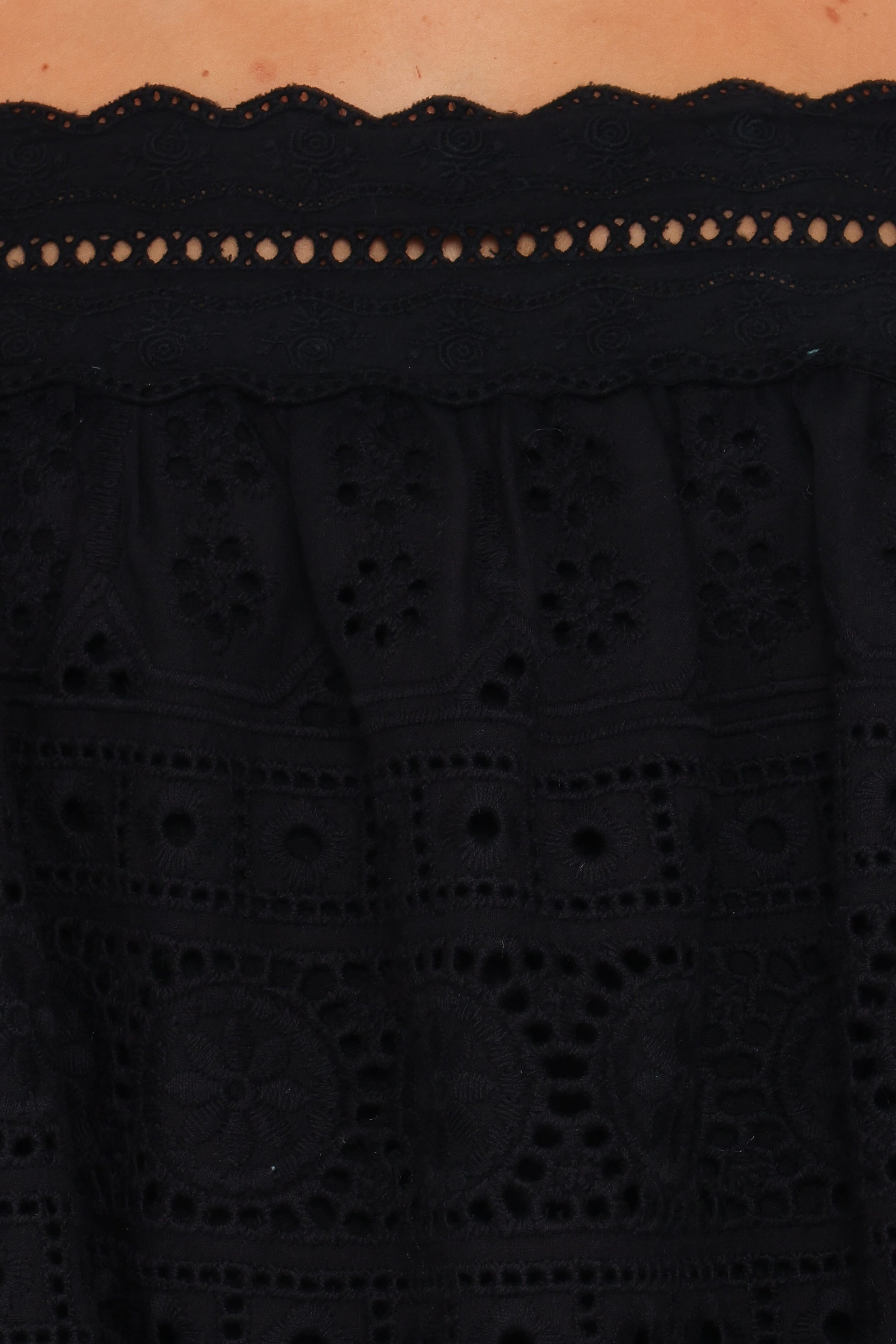 Petal and Pup USA TOPS Aideen Eyelet Top - Black