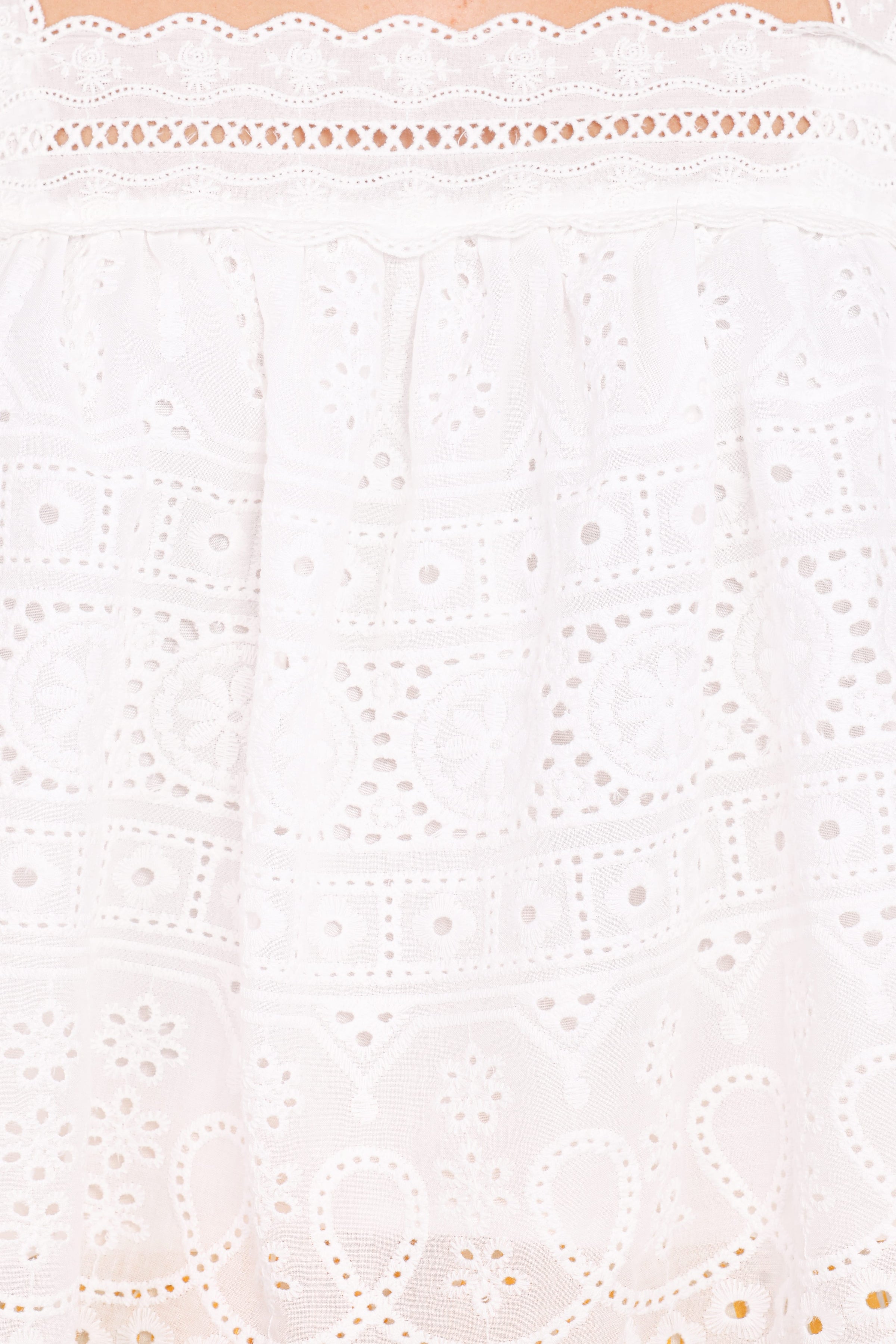 Petal and Pup USA TOPS Aideen Eyelet Top - White