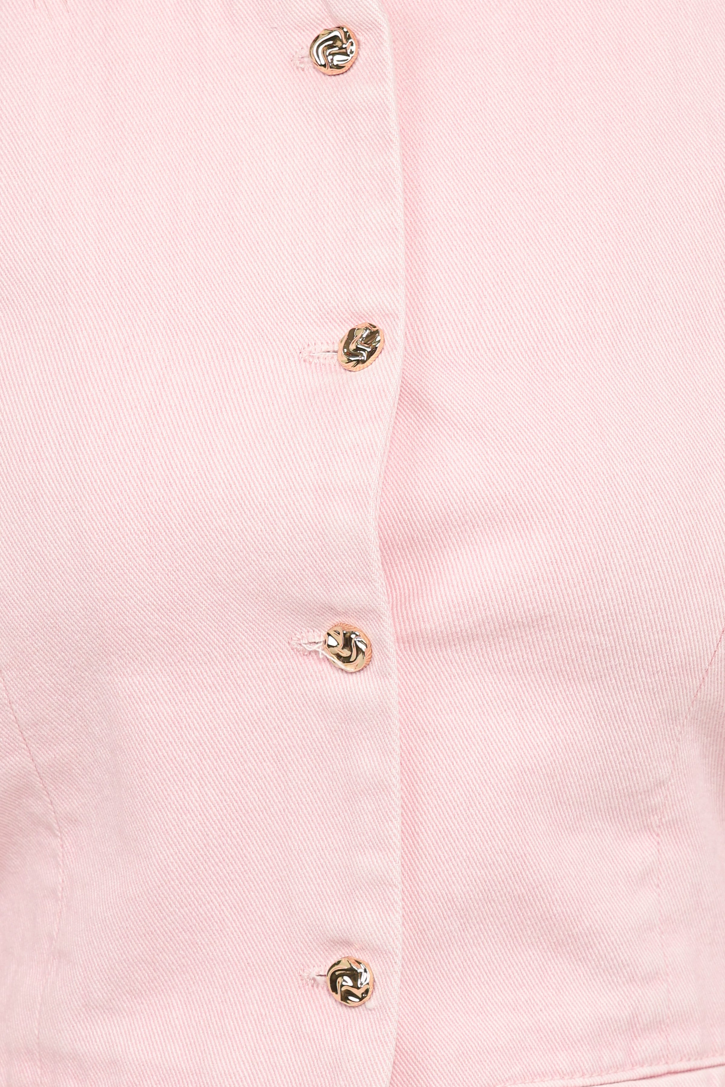 Petal and Pup USA TOPS Ailis Denim Vest Top - Dusty Pink