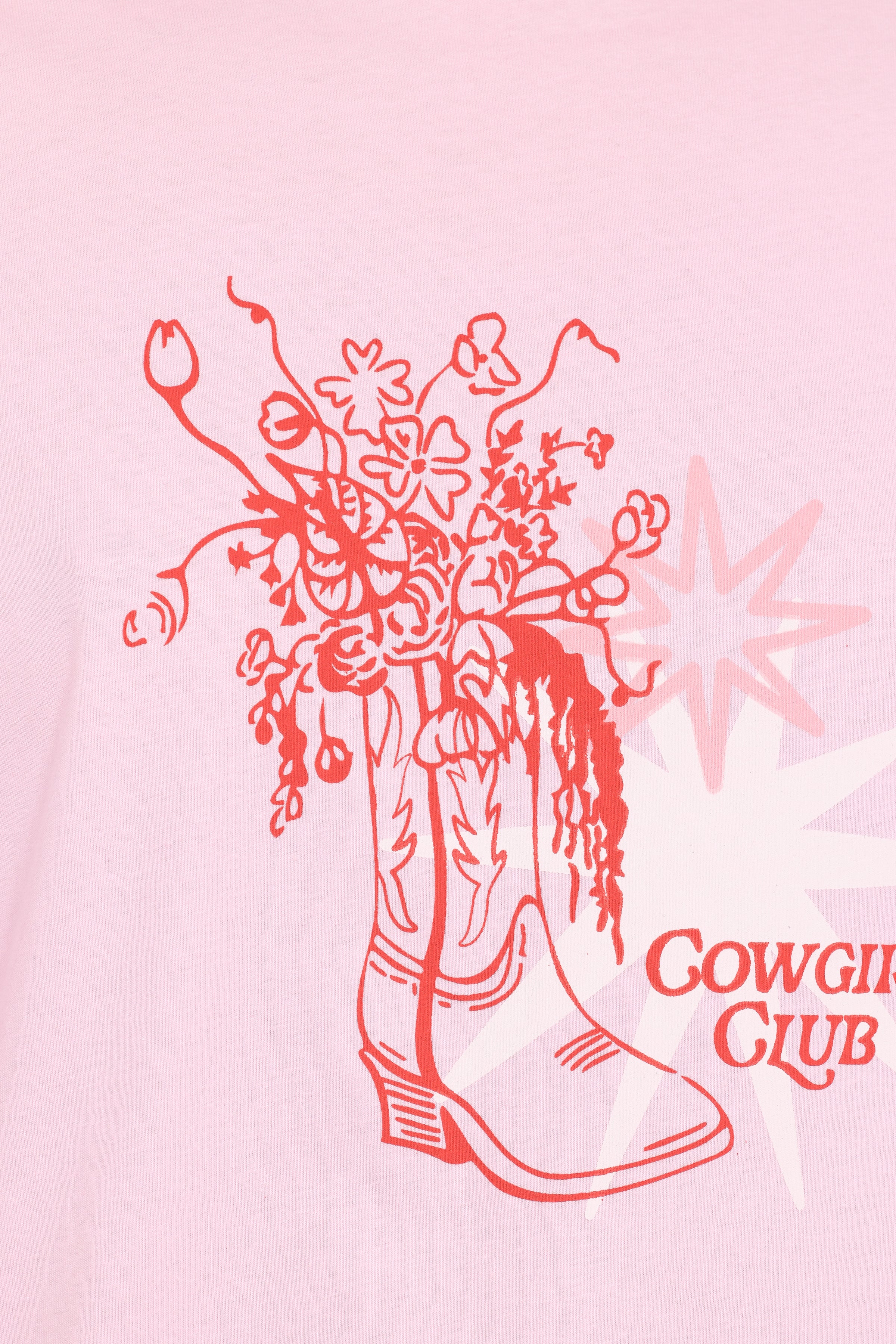 Petal and Pup USA TOPS Alanna Cowgirl Club Graphic Tee - Pink