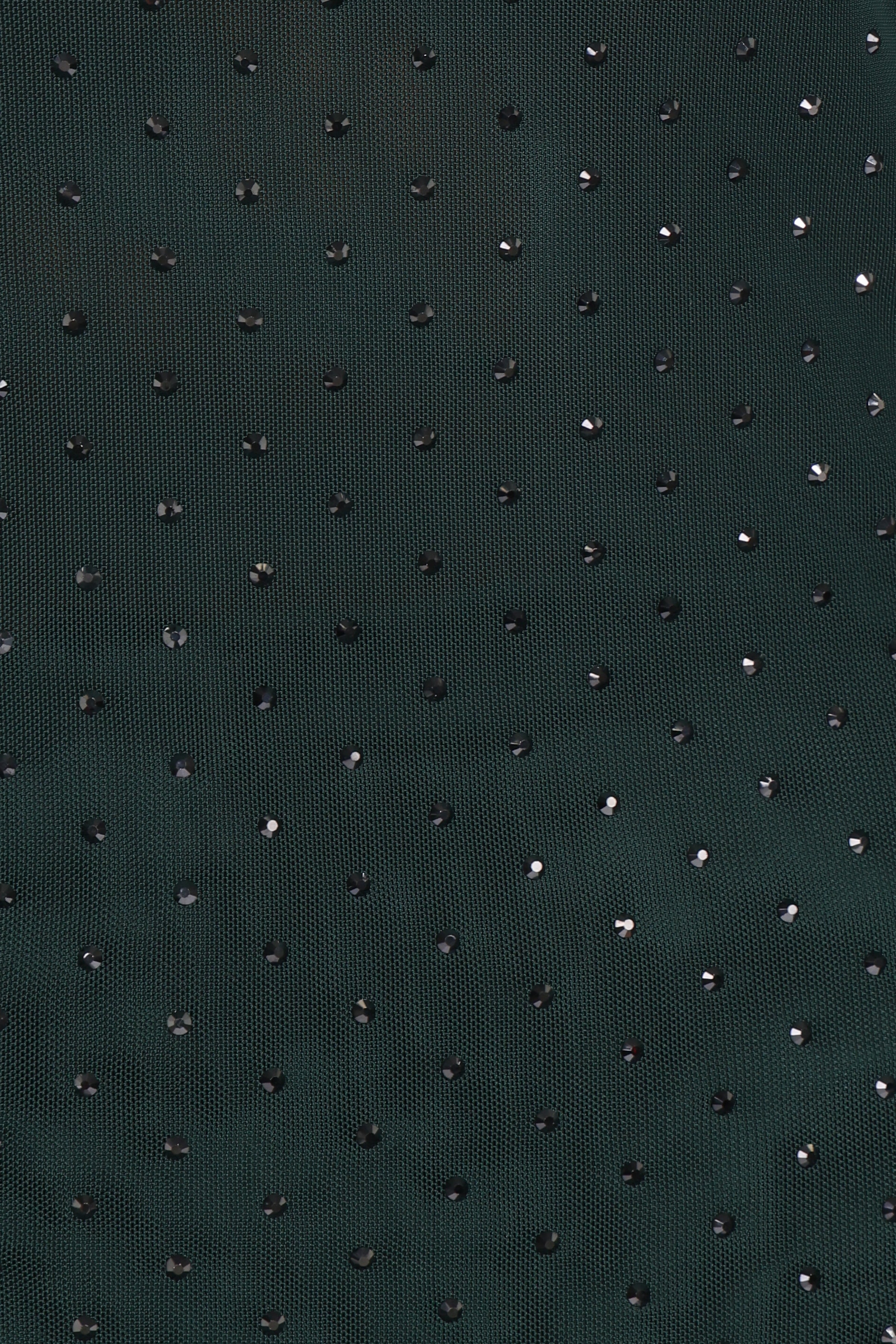 Petal and Pup USA TOPS Alejandra Embellished Mesh Top - Hunter Green