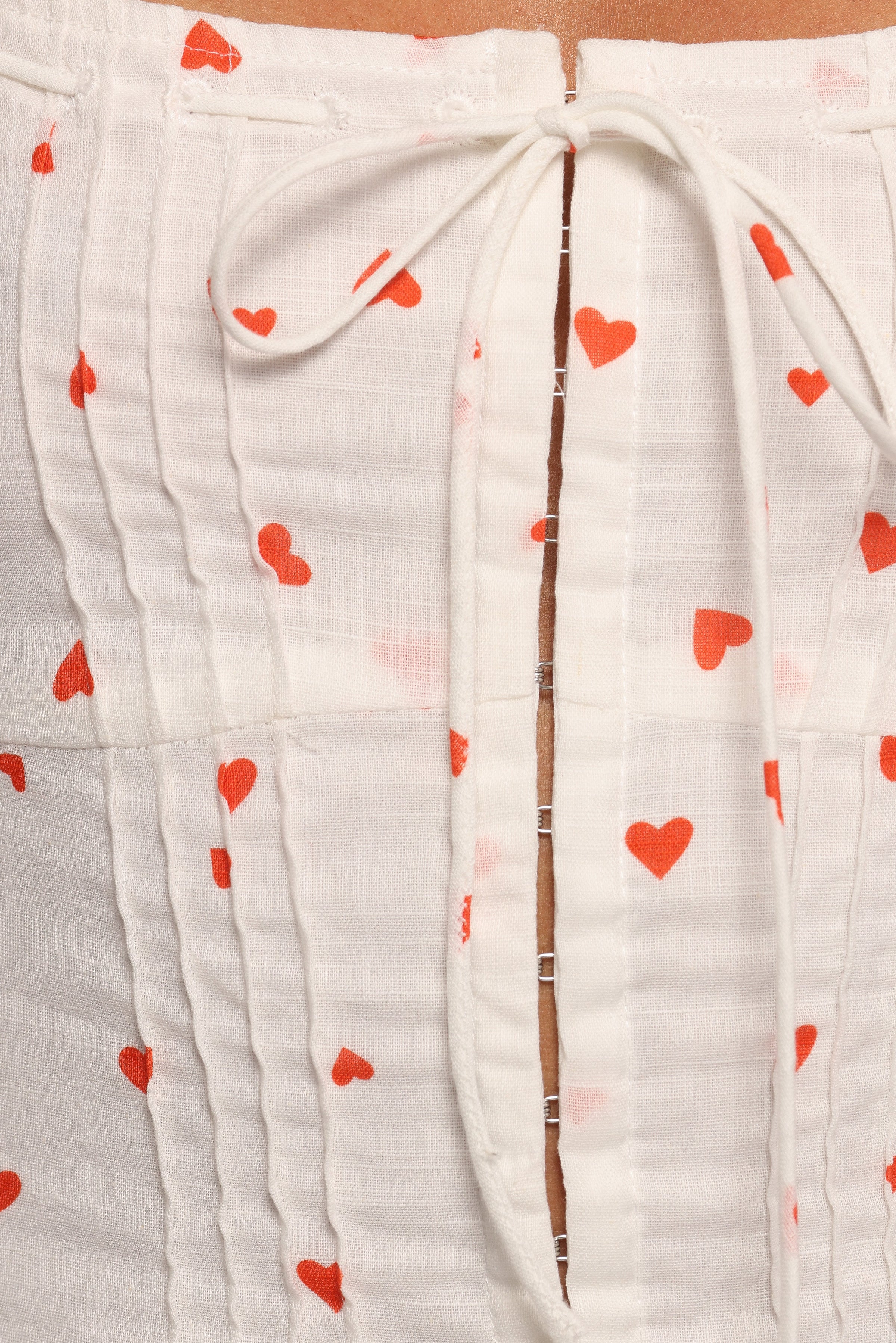 Petal and Pup USA TOPS Alice Corset Top - Ditsy Heart (Hold for Rack)