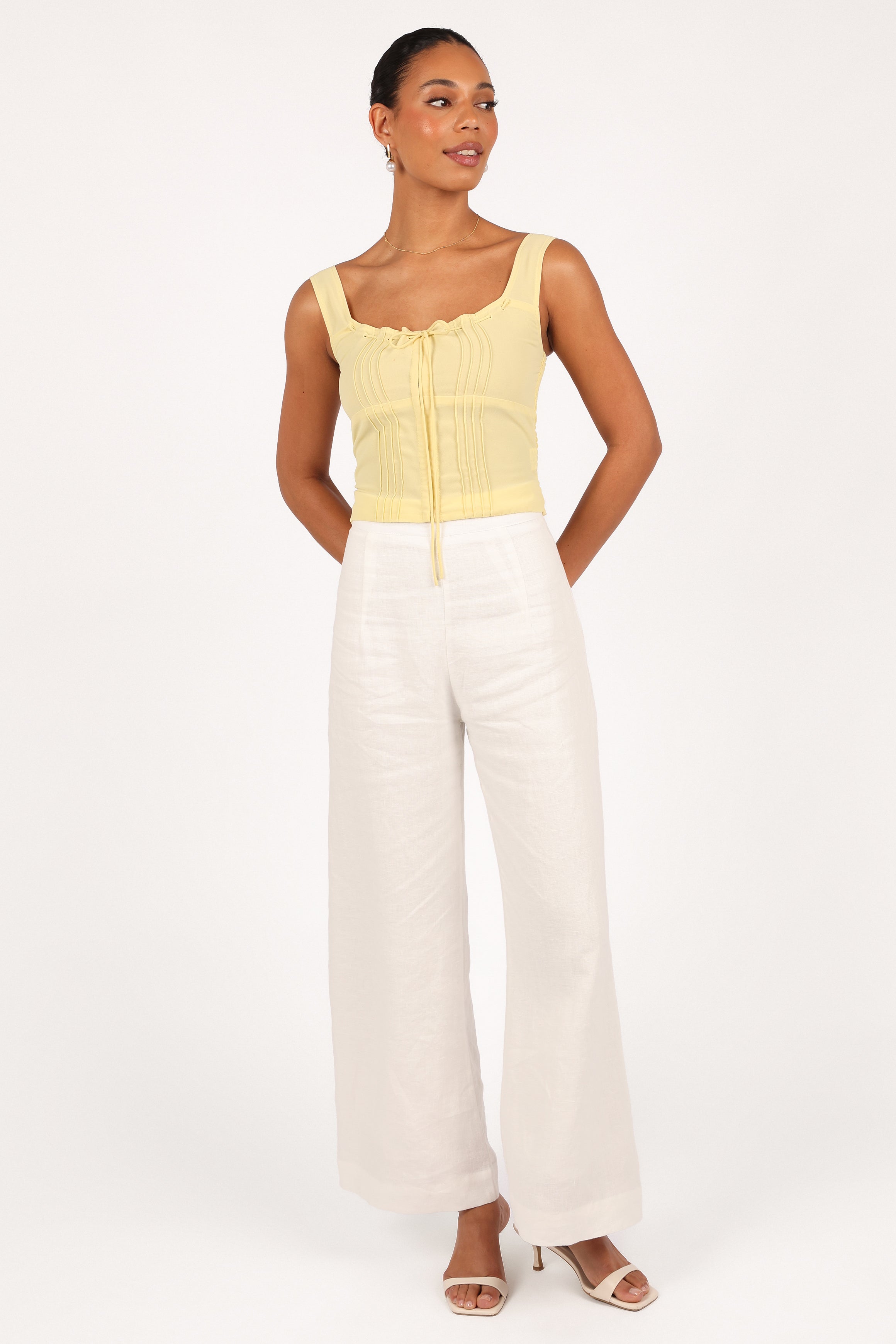 Petal and Pup USA TOPS Alice Corset Top - Honeysuckle Yellow