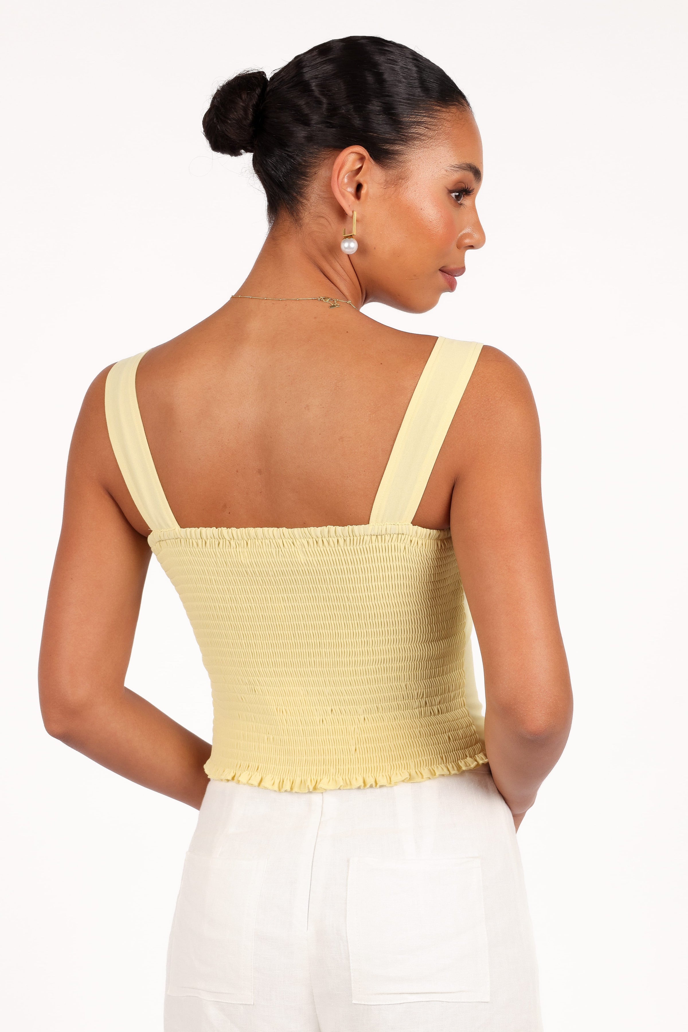 Petal and Pup USA TOPS Alice Corset Top - Honeysuckle Yellow