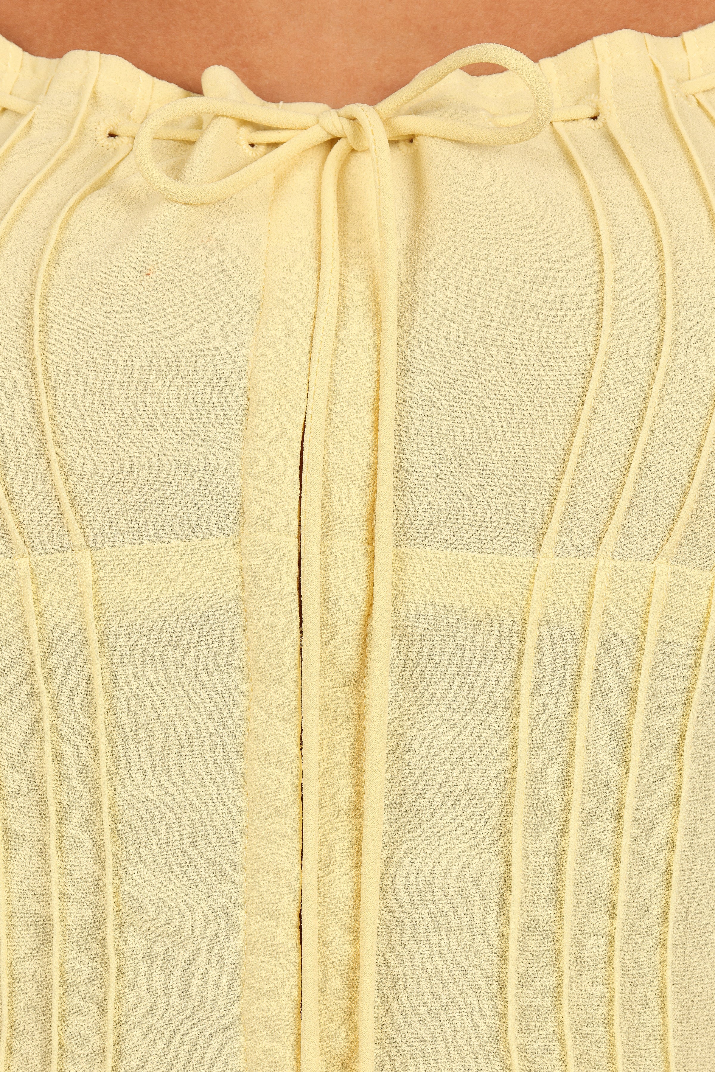 Petal and Pup USA TOPS Alice Corset Top - Honeysuckle Yellow