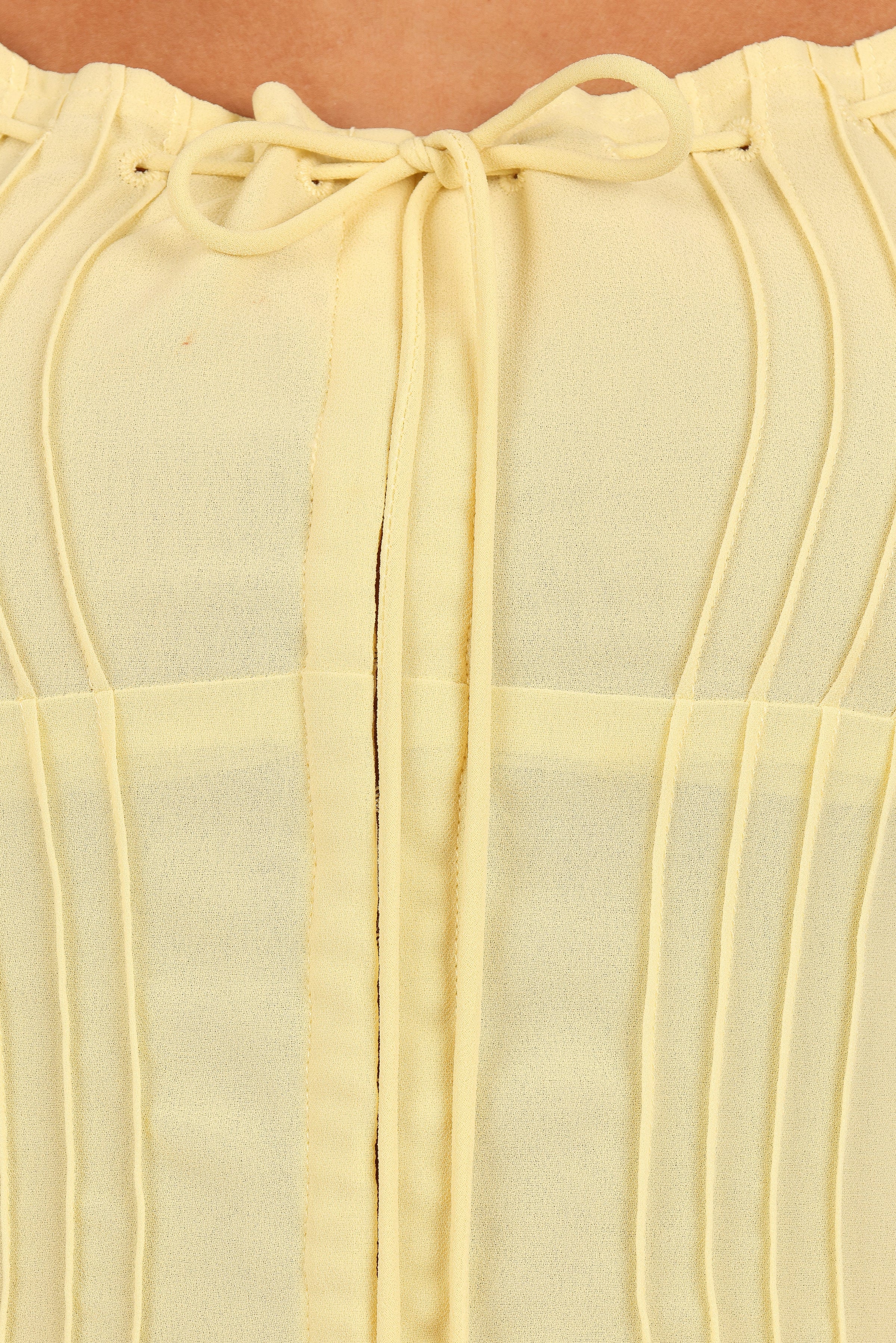 Petal and Pup USA TOPS Alice Corset Top - Honeysuckle Yellow
