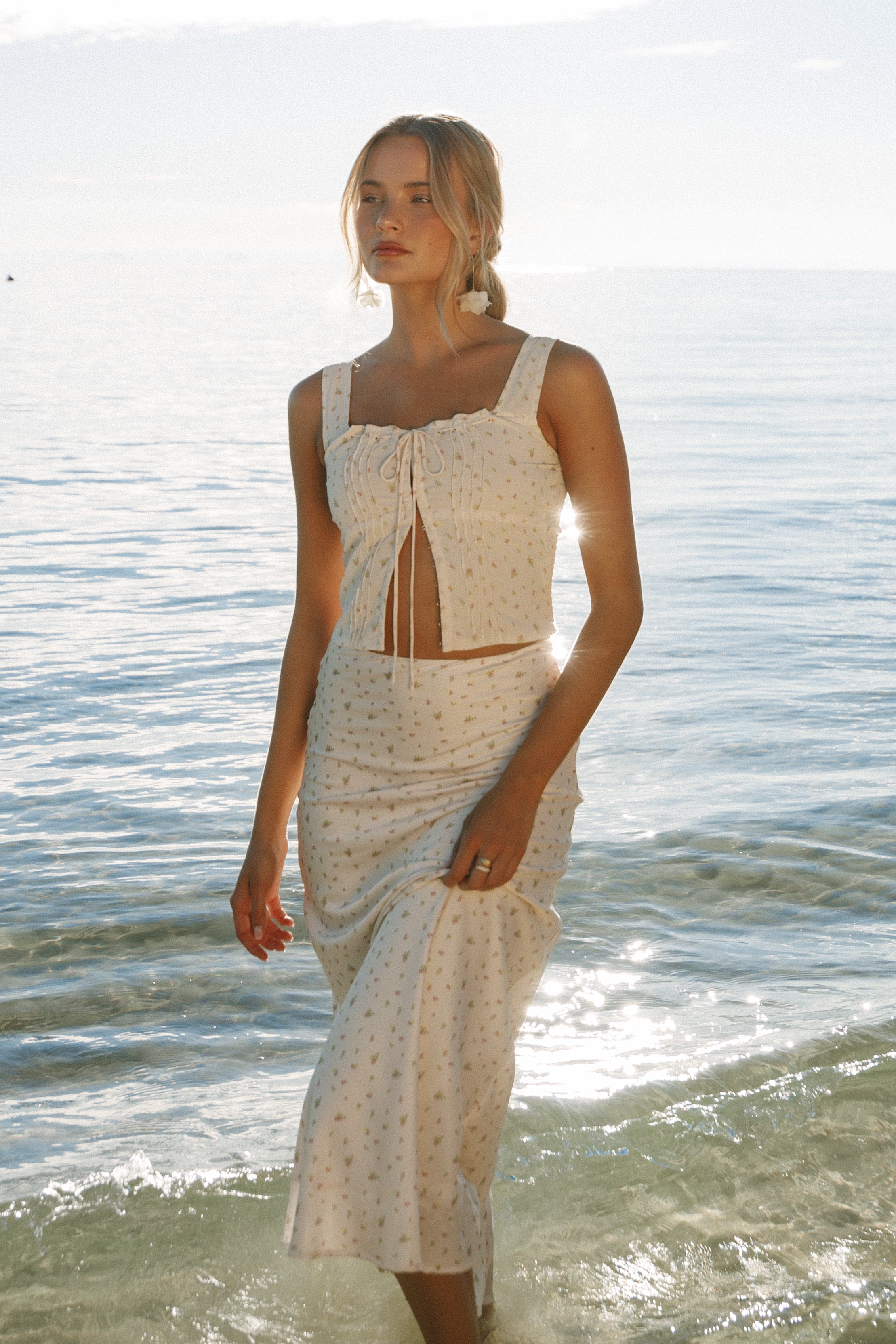 Petal and Pup USA TOPS Alice Corset Top - Tiny Blooms