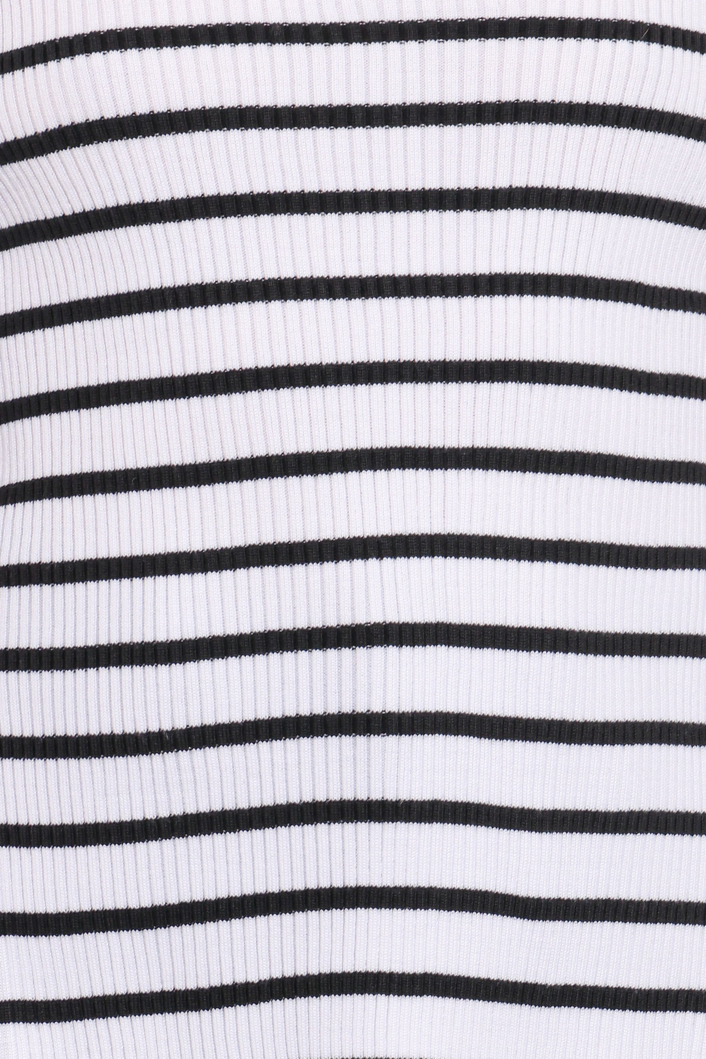 Petal and Pup USA TOPS Alvina Knit Top - White Black Stripe