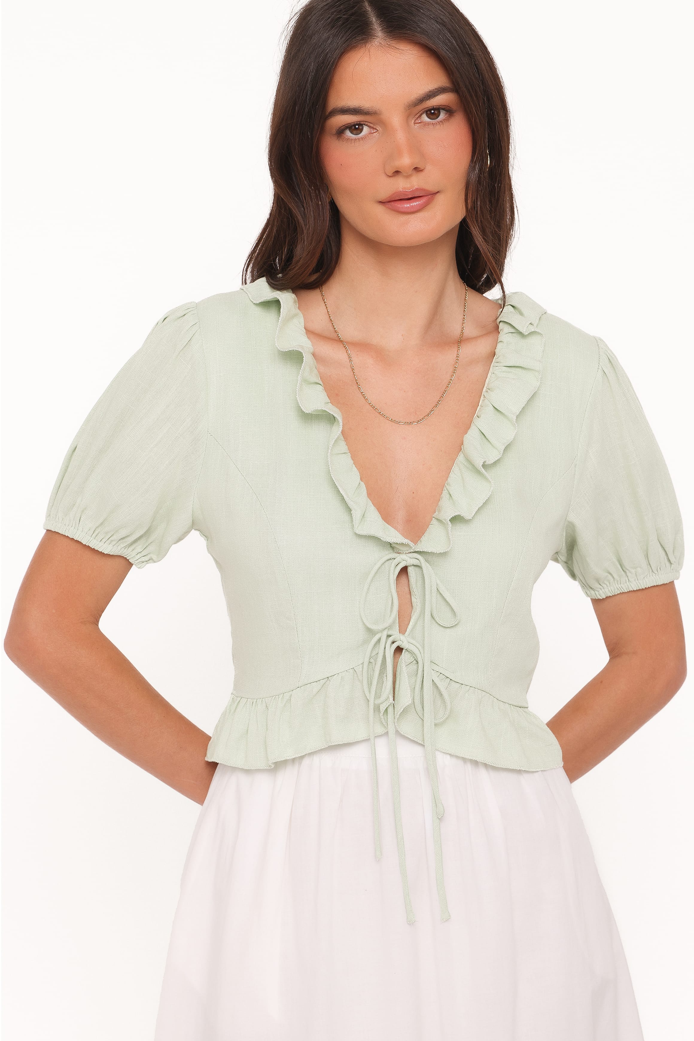 Petal and Pup USA TOPS Andra Top - Sage