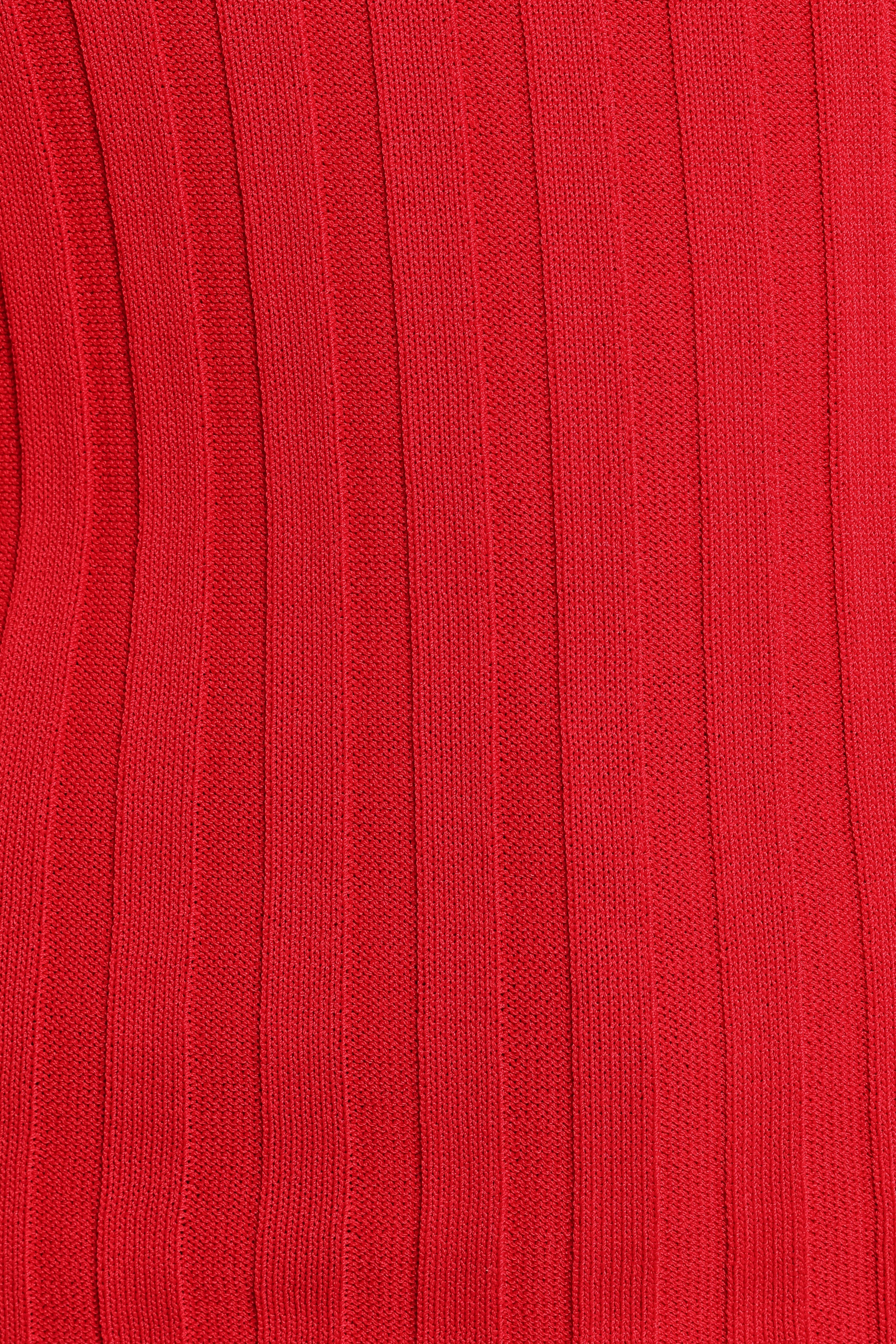 Petal and Pup USA TOPS Aneesa Wide Rib Knit Top - Red (Hold for Rack)