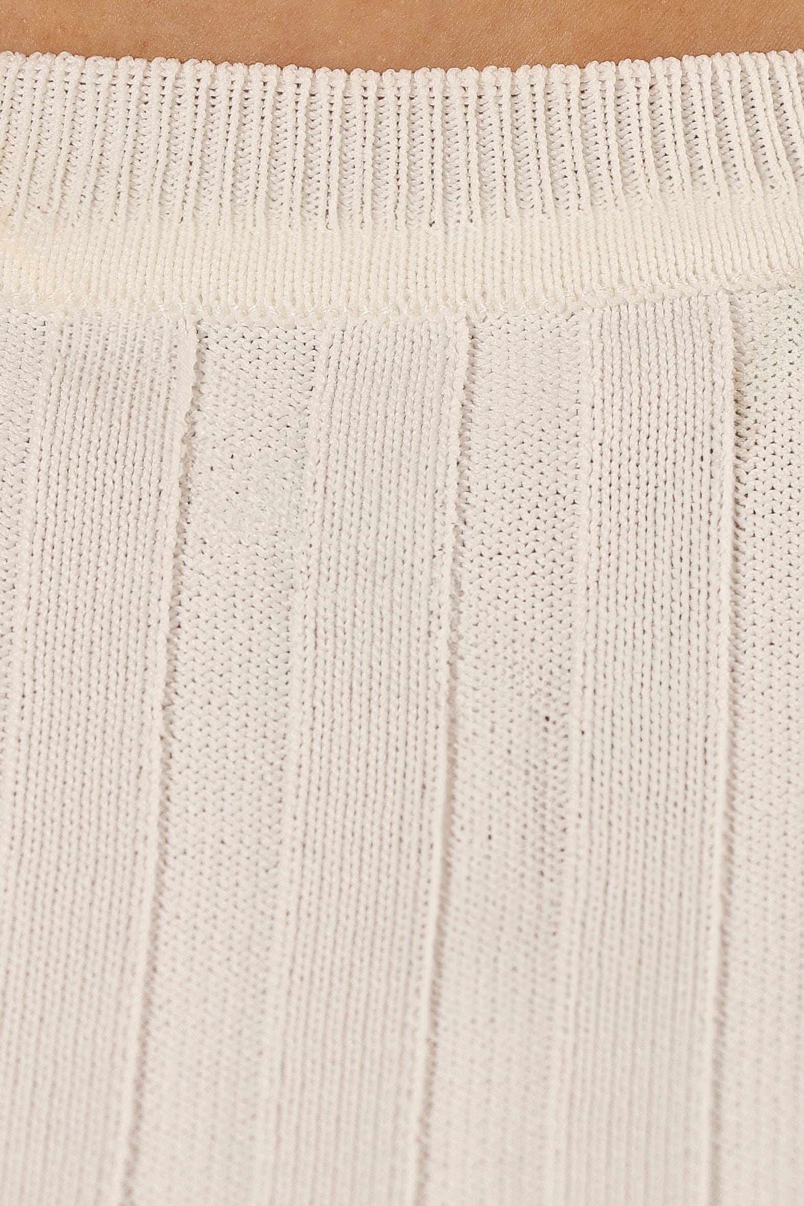 Petal and Pup USA TOPS Aneesa Wide Rib Knit Top - White