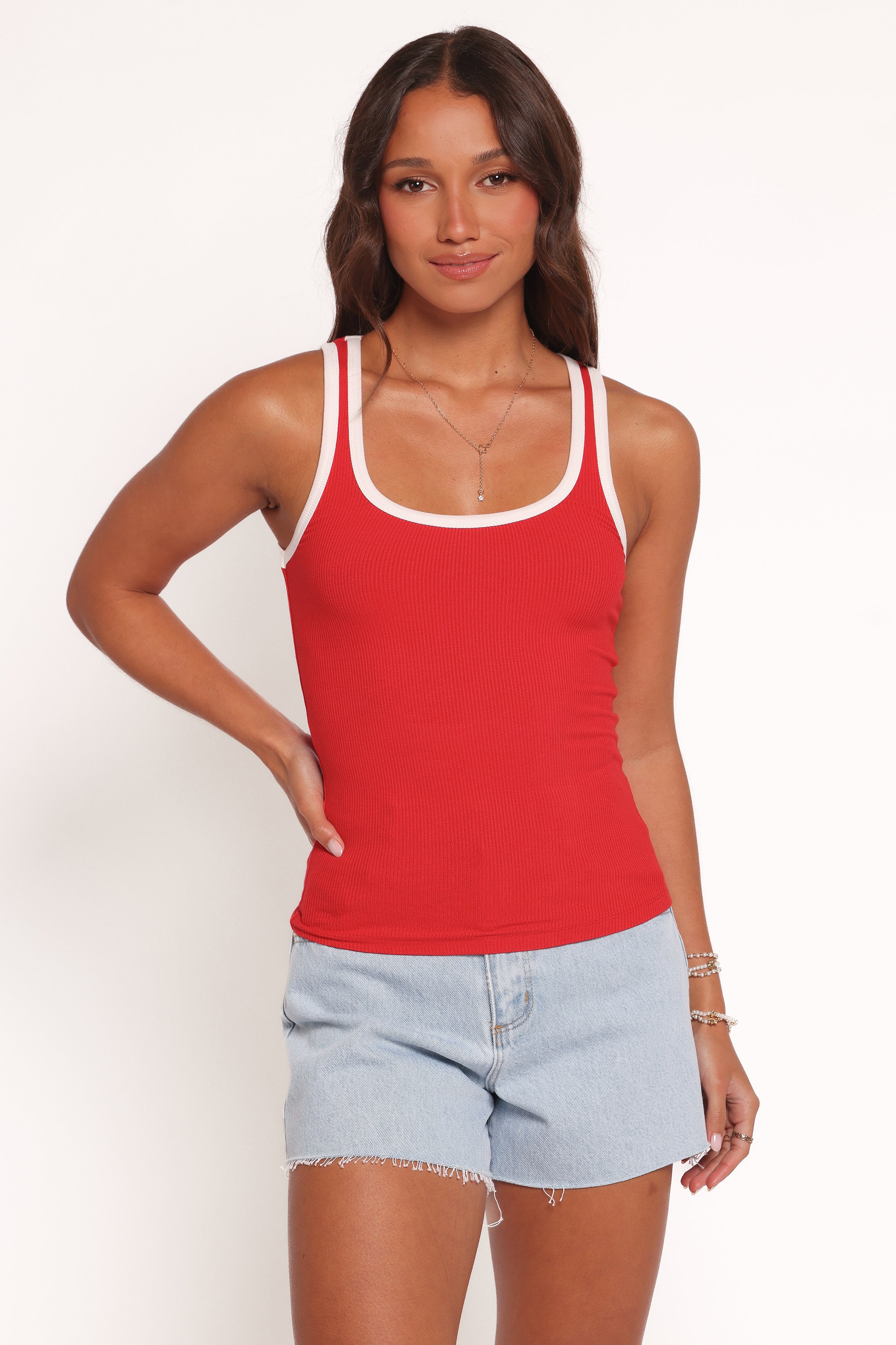 Petal and Pup USA TOPS Angelo Tank - Cherry Red