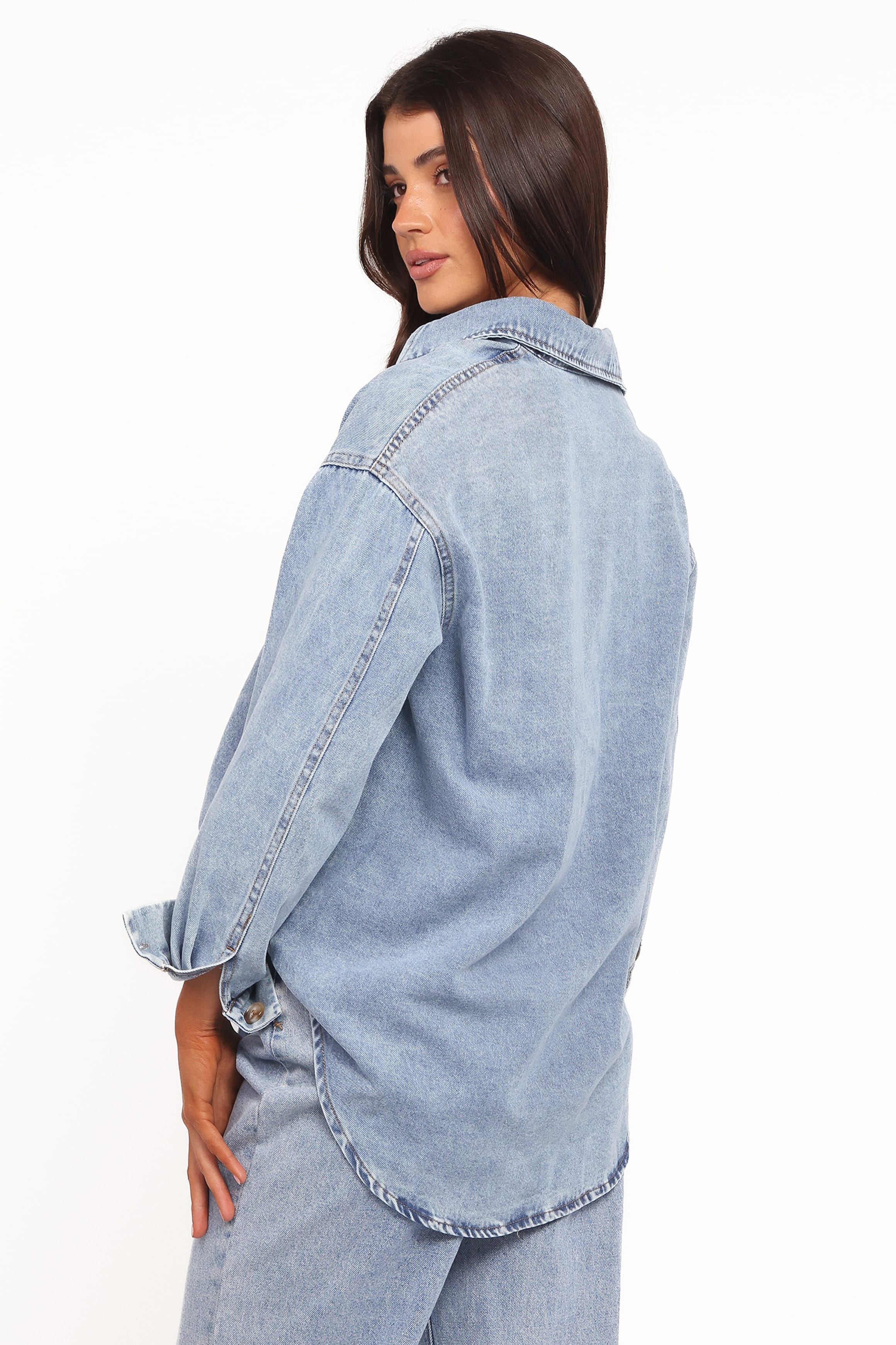 Petal and Pup USA TOPS Anicia Denim Shirt - Light