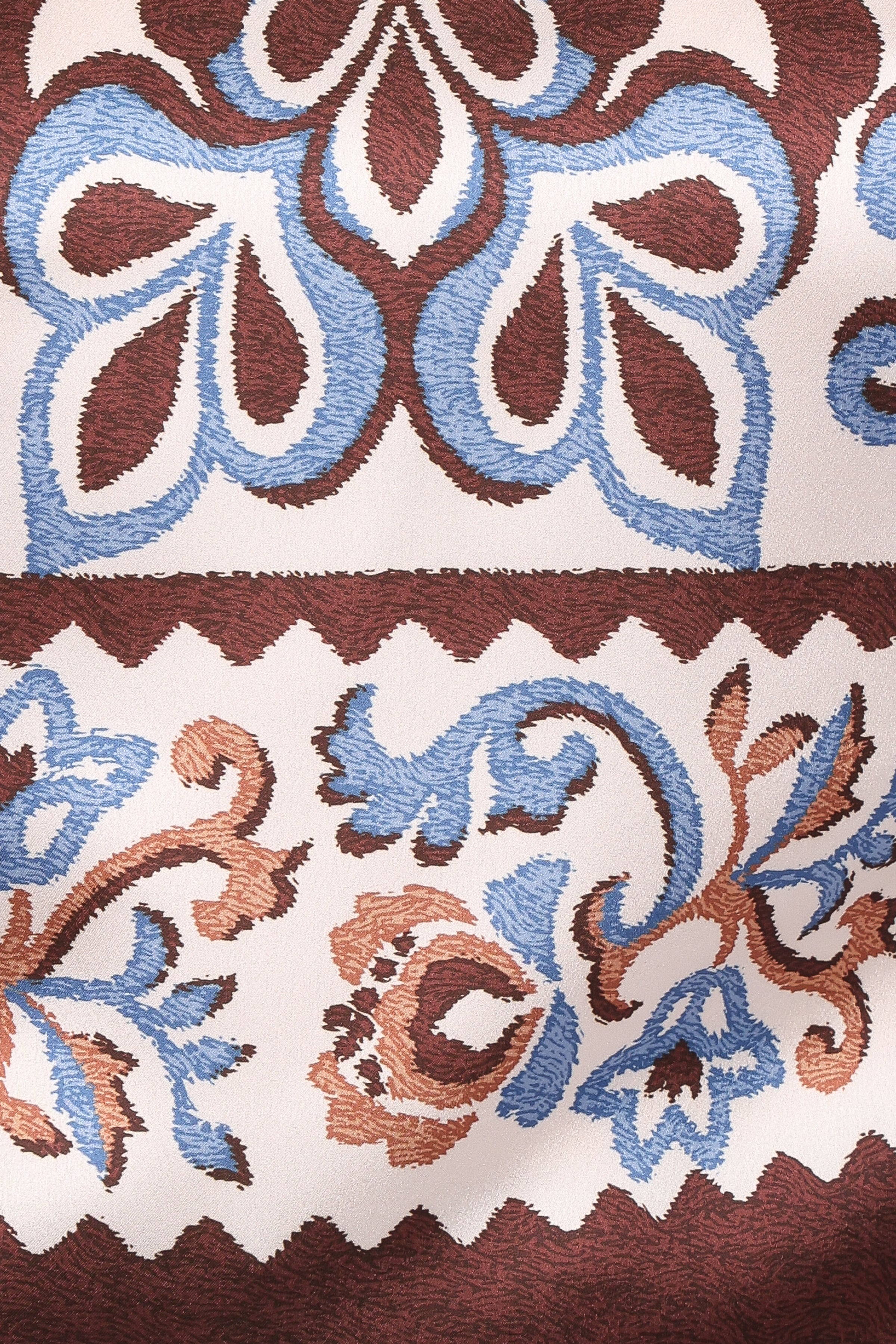 Petal and Pup USA TOPS Aoife Top - Ivory Brown Blue