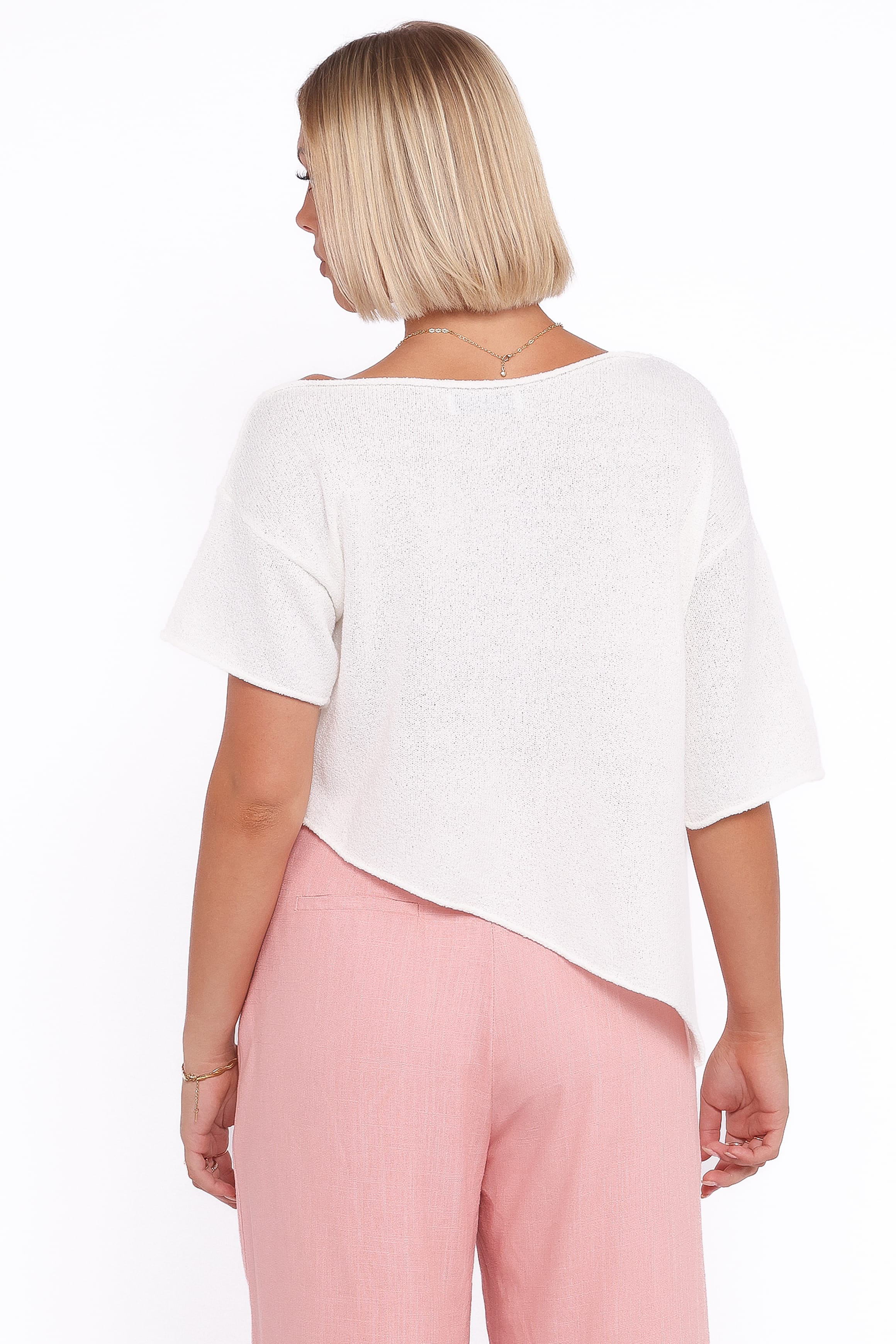 Petal and Pup USA TOPS Ardena Boucle Knit Top - Cream