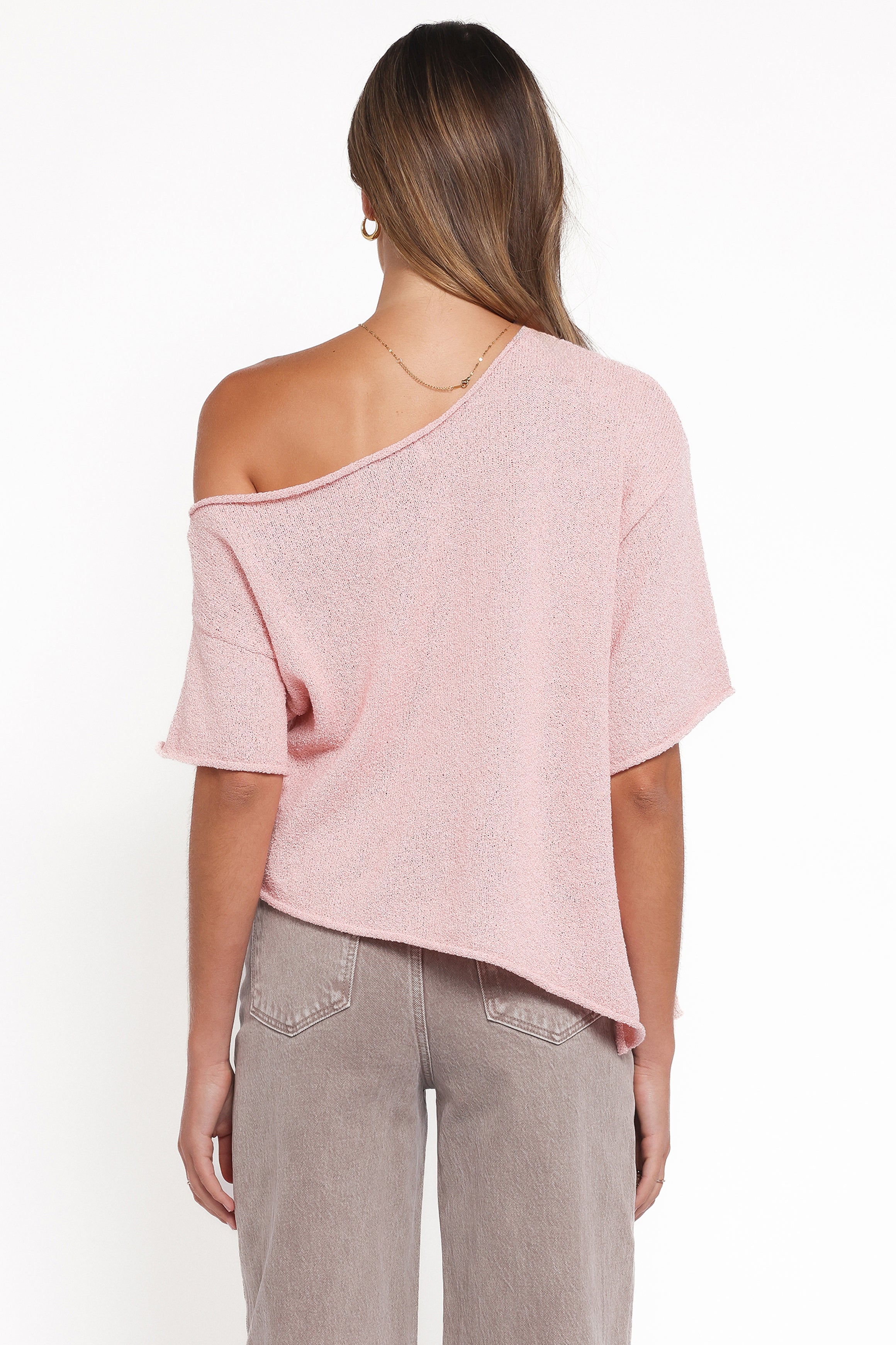 Petal and Pup USA TOPS Ardena Boucle Knit Top - Pink