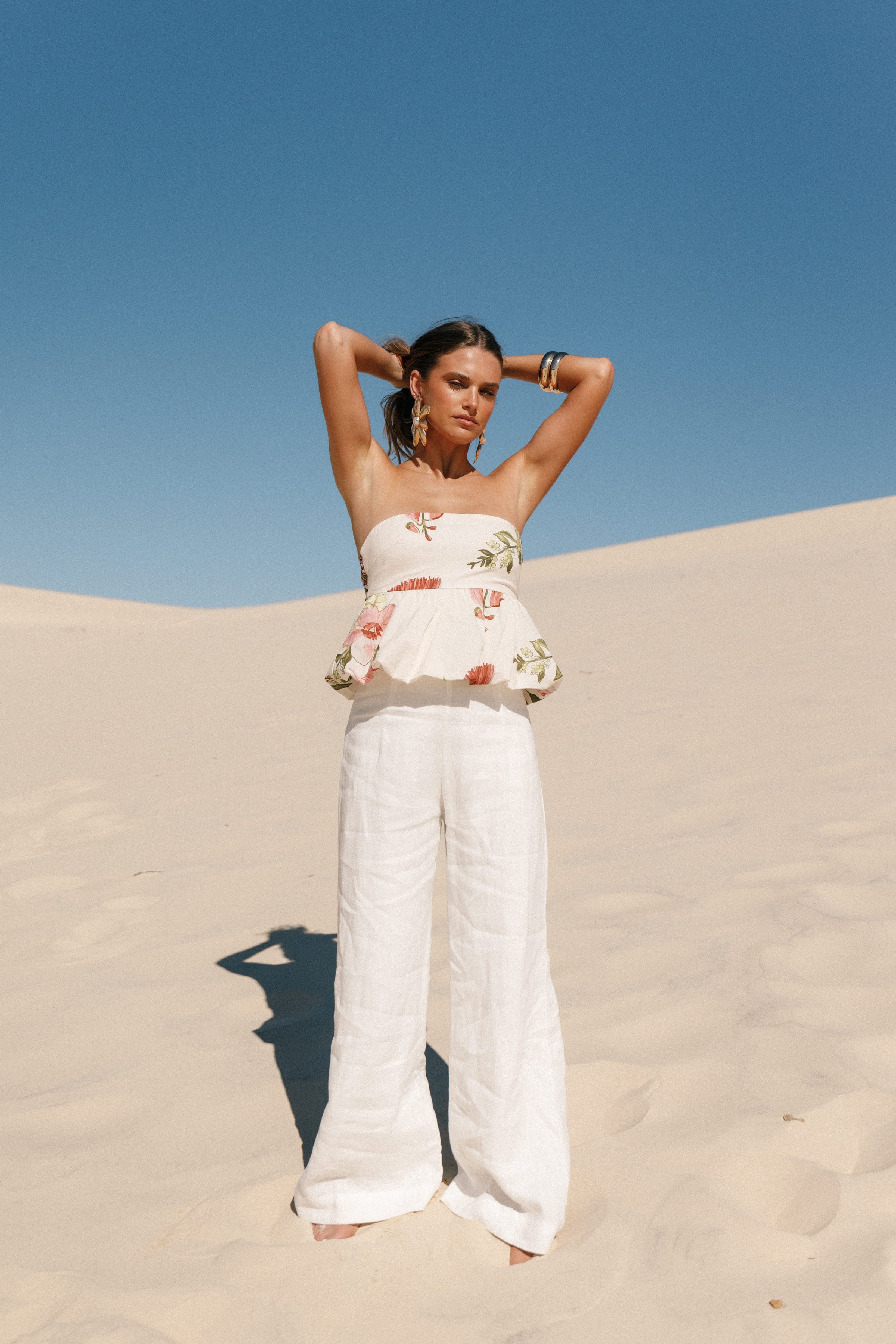 Petal and Pup USA TOPS Aurelie Strapless Top - Native Flora