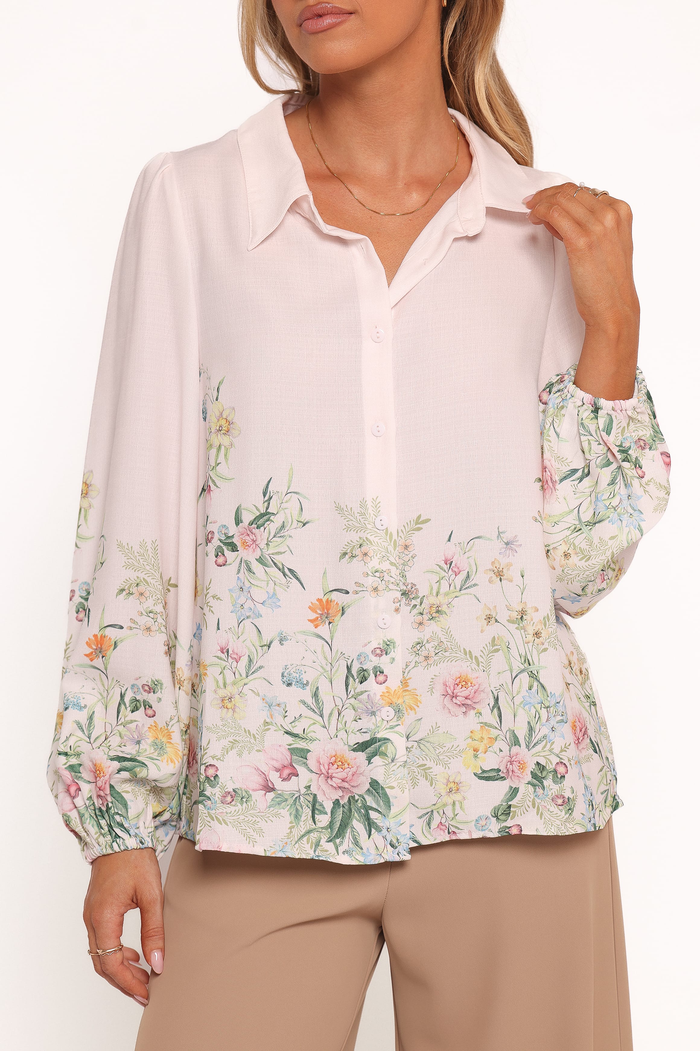 Petal and Pup USA TOPS Avis Top - Pink Floral (Hold for Amazon)