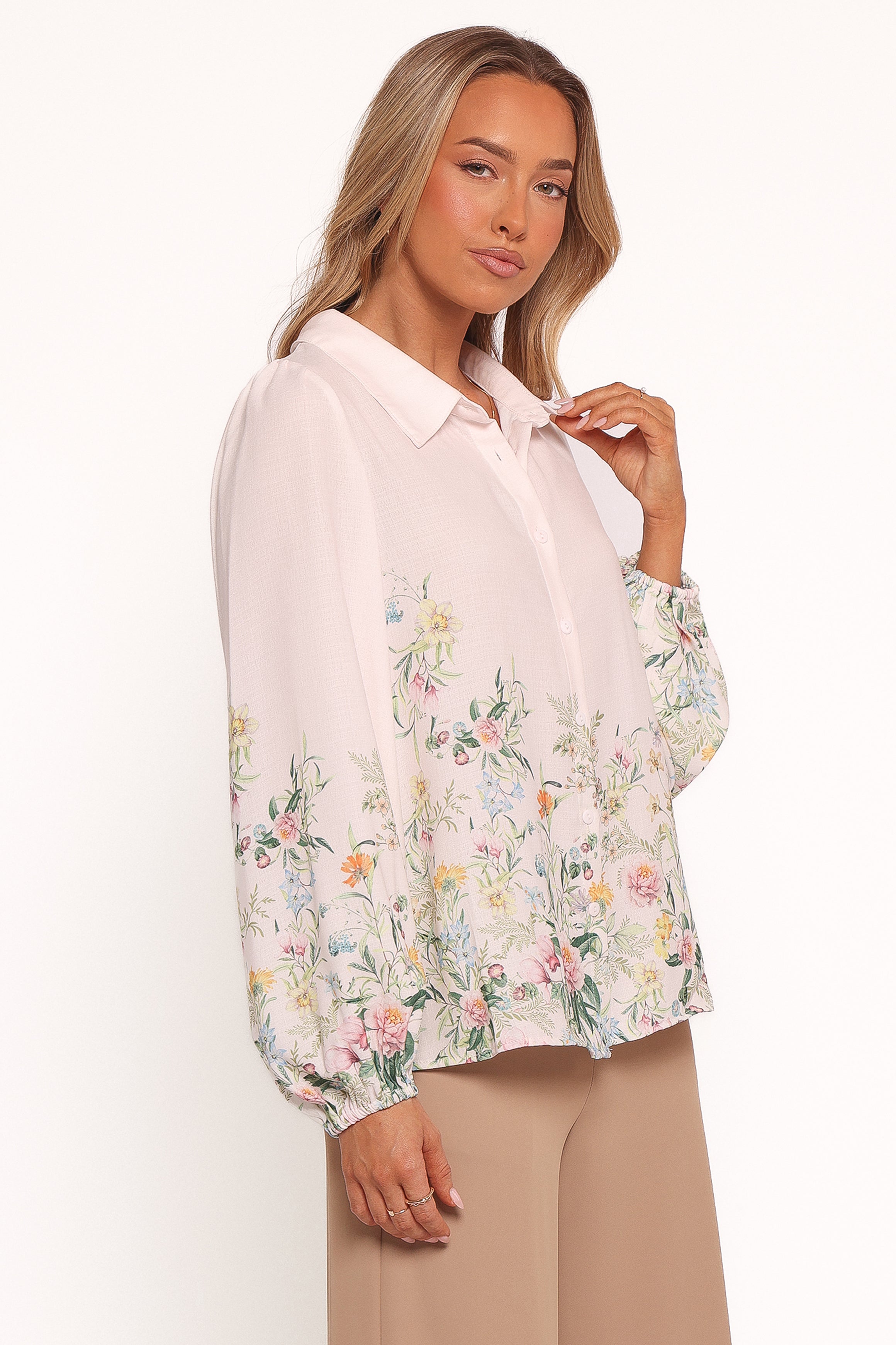 Petal and Pup USA TOPS Avis Top - Pink Floral (Hold for Amazon)