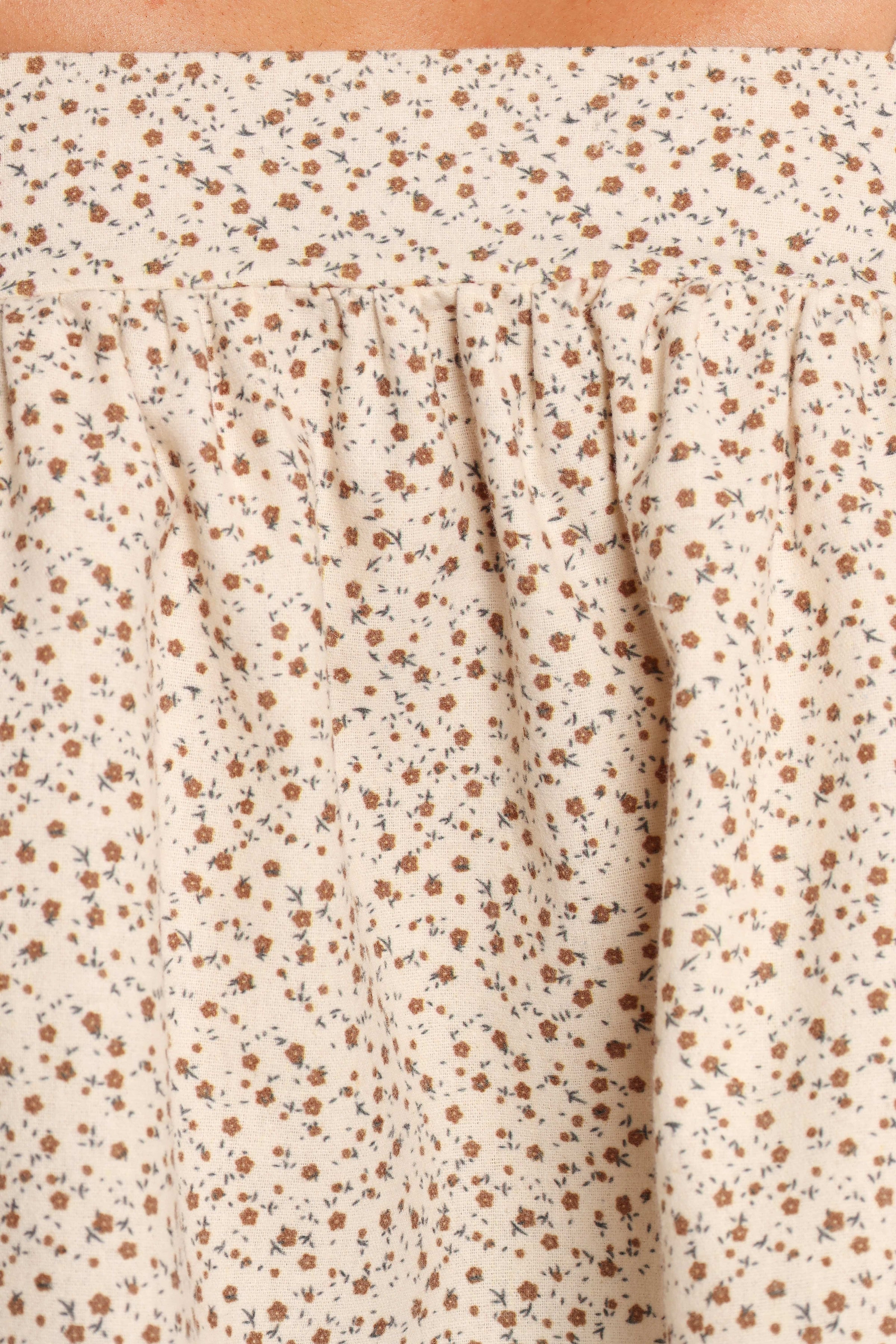 Petal and Pup USA TOPS Belakey Top - Ivory Brown Floral