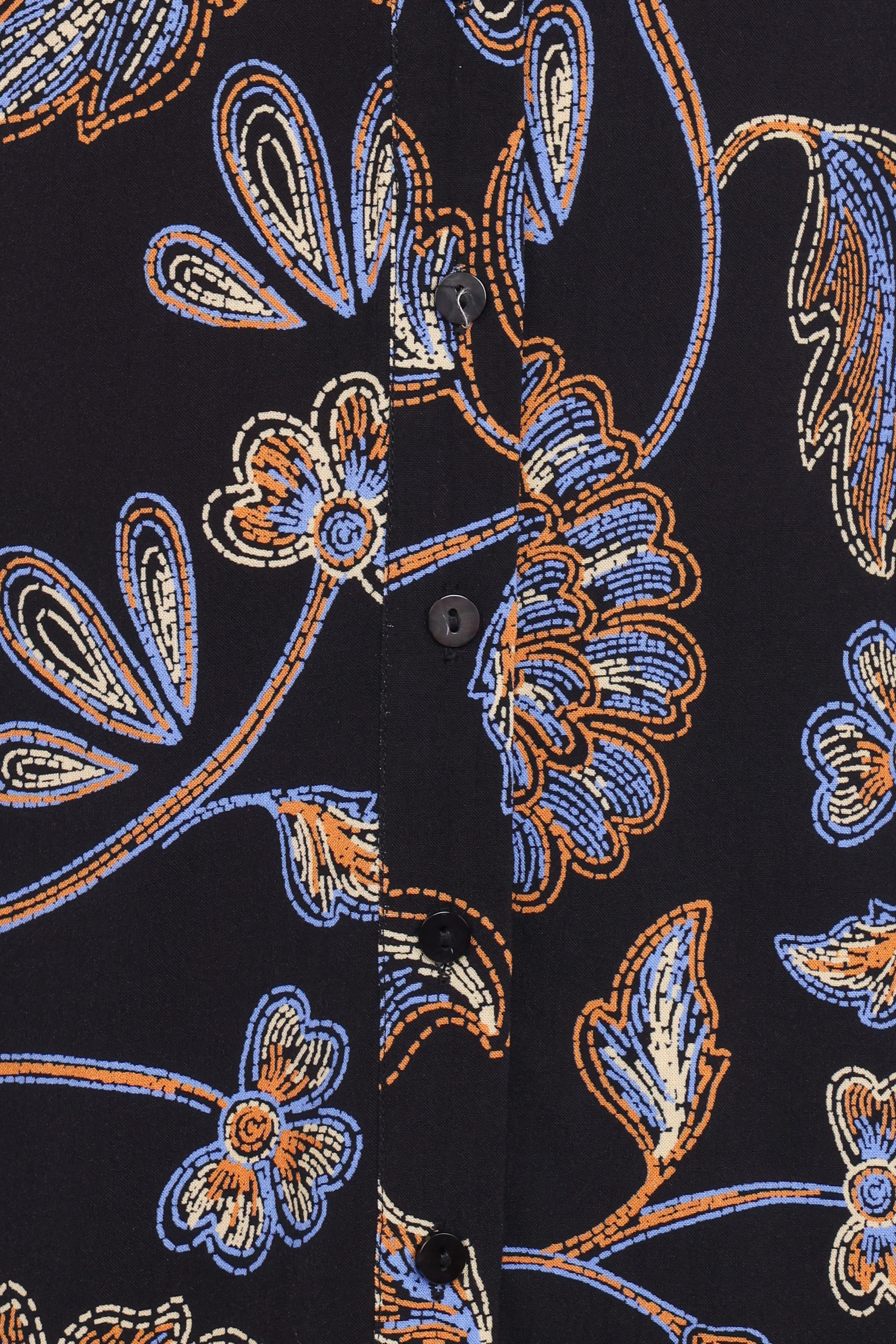 Petal and Pup USA TOPS Bennett Shirt - Black Floral