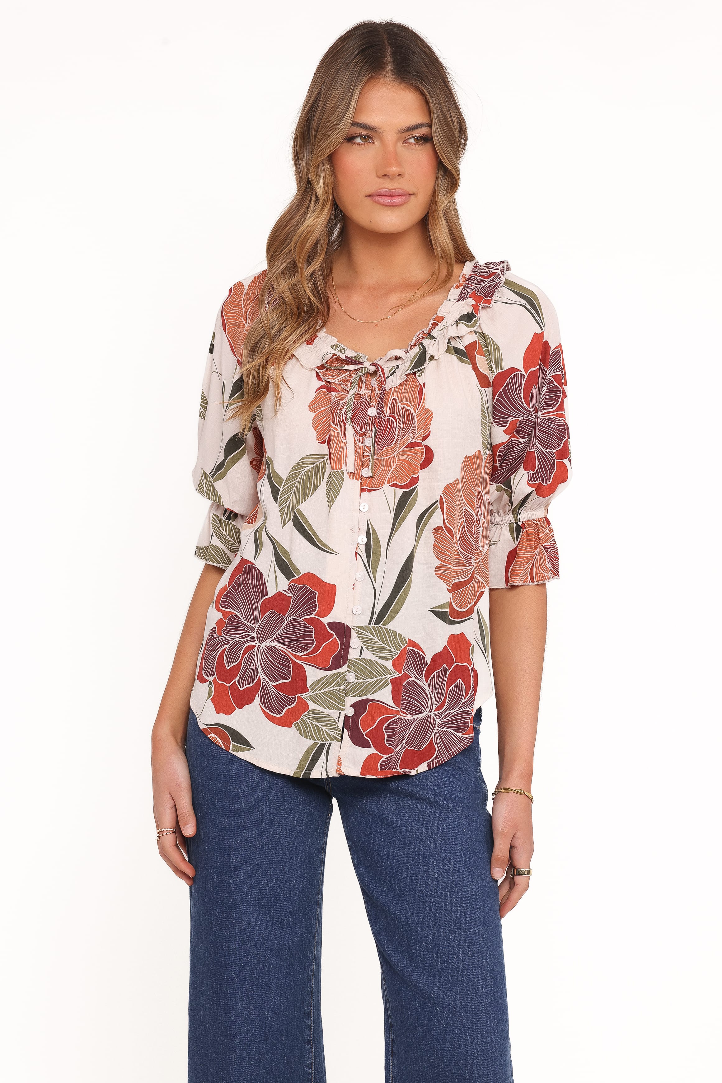 Petal and Pup USA TOPS Bertha Top - Fall Floral