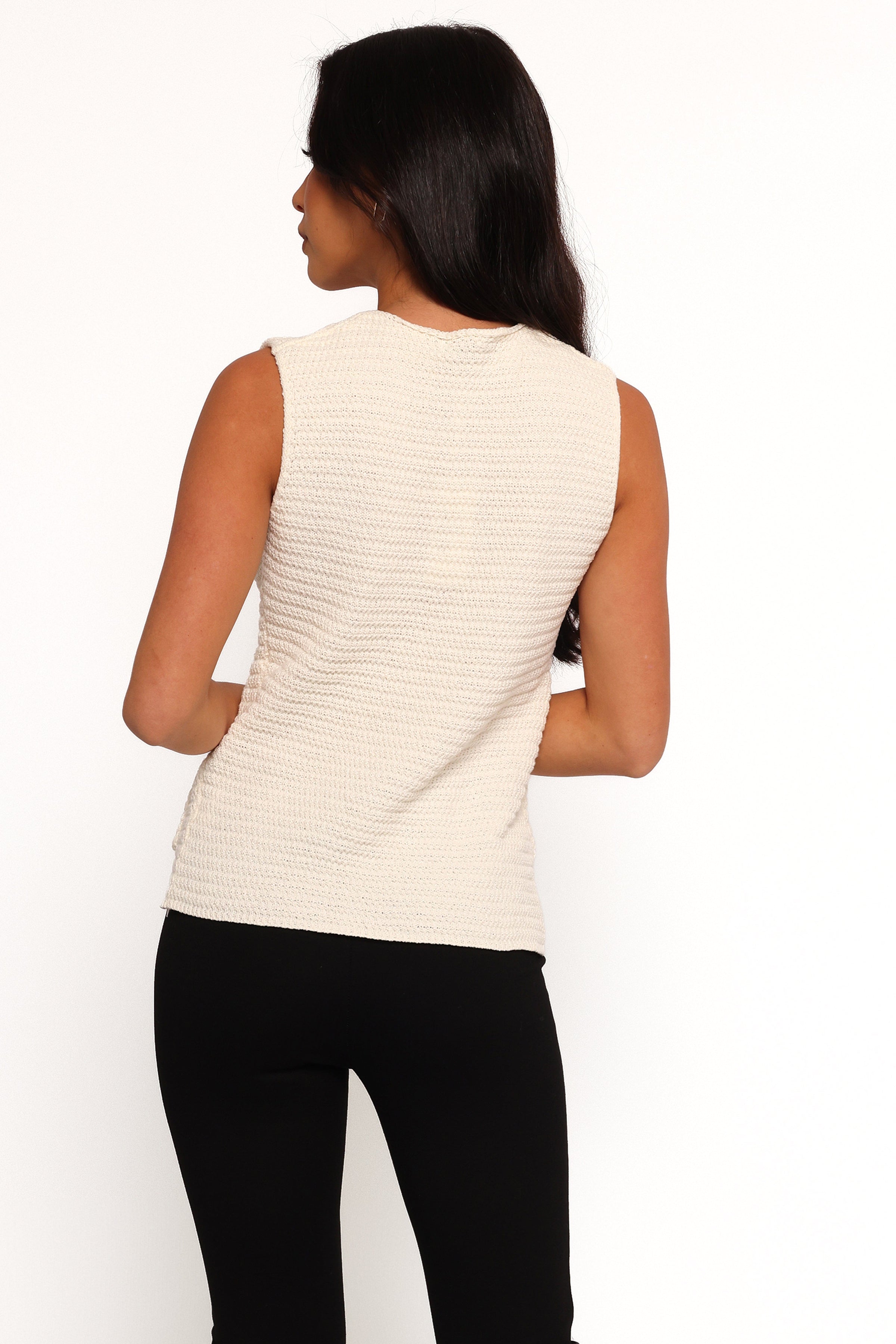 Petal and Pup USA TOPS Blair Knit Vest - White