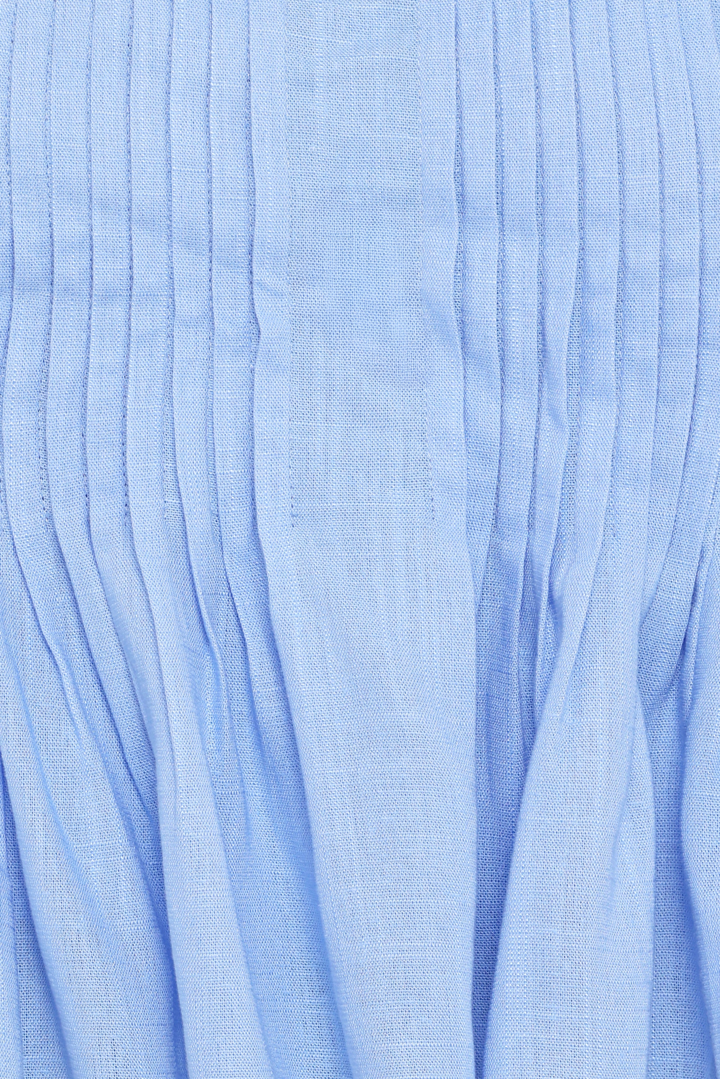 Petal and Pup USA TOPS Cagnes Strapless Peplum Top - Blue