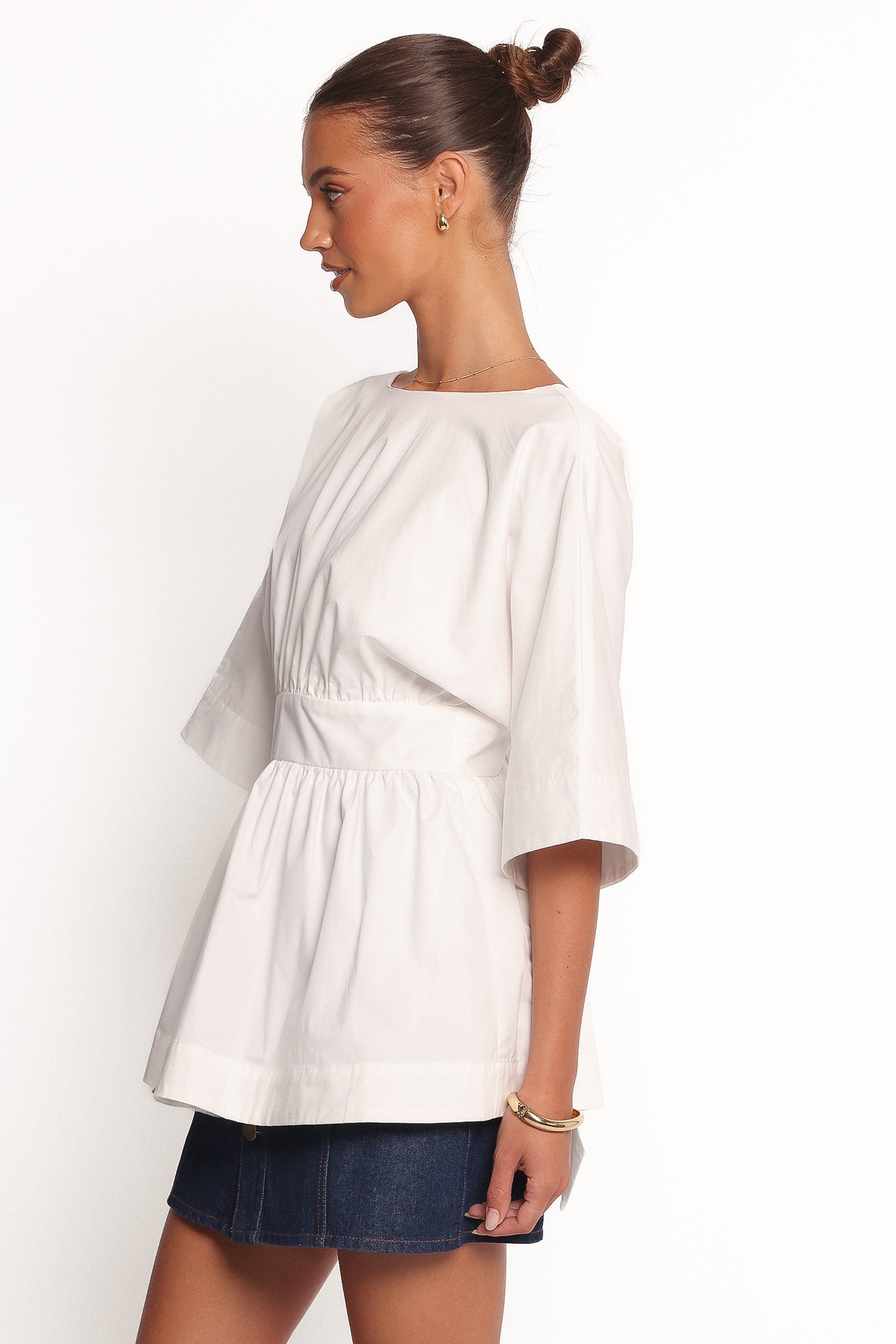 Petal and Pup USA TOPS Camila Open Back Top - White (Hold for Rack)