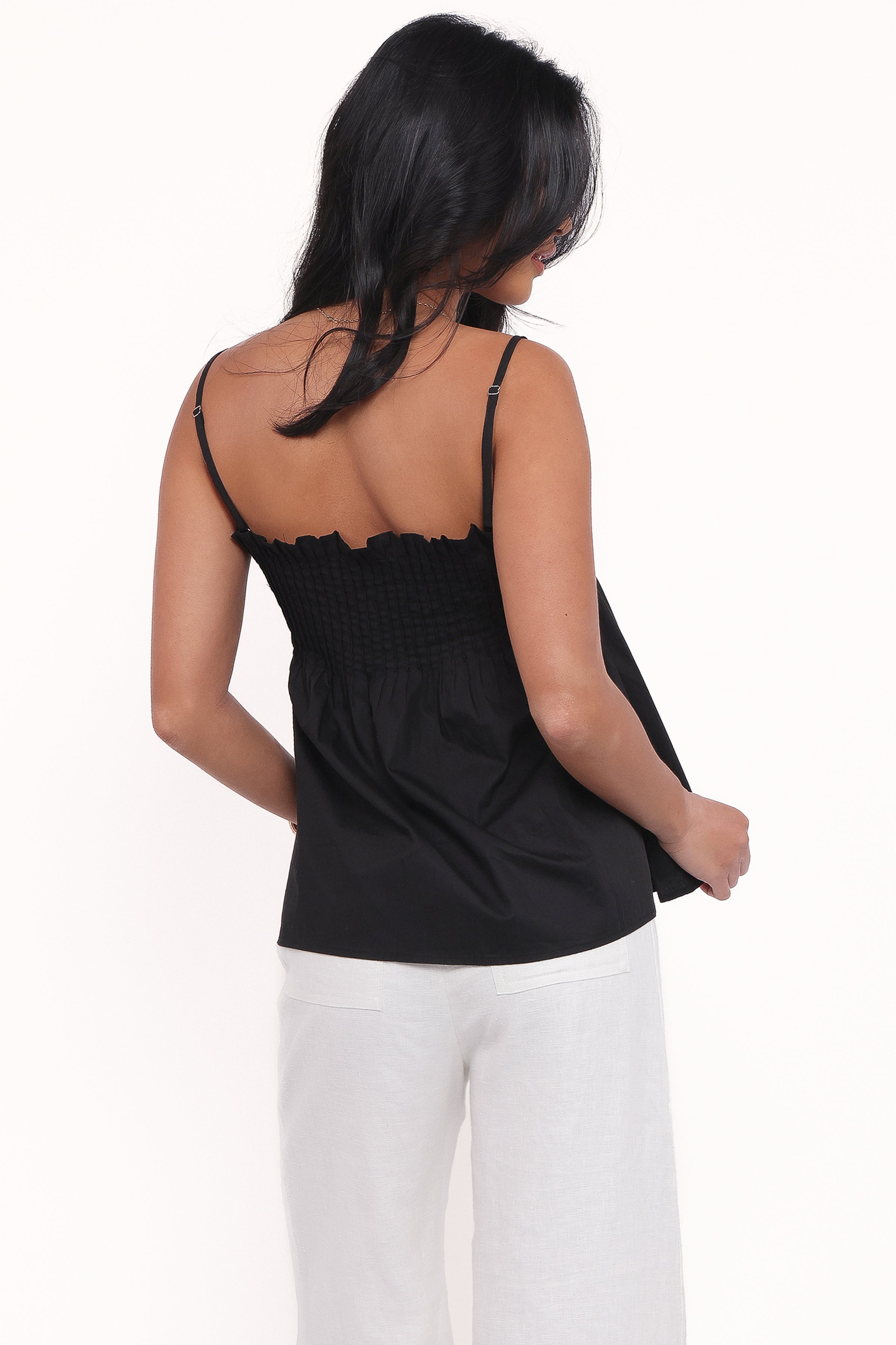 Petal and Pup USA TOPS Carson Pleated Top - Black (Hold for Amazon)
