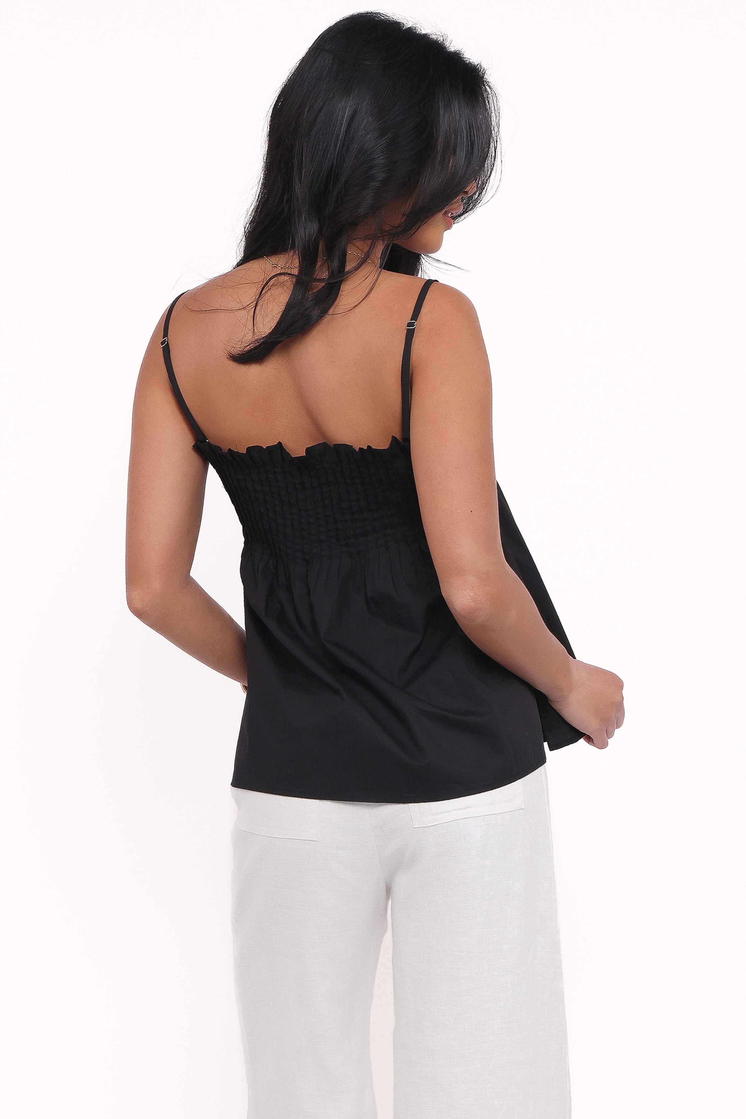 Petal and Pup USA TOPS Carson Pleated Top - Black (Hold for Amazon)