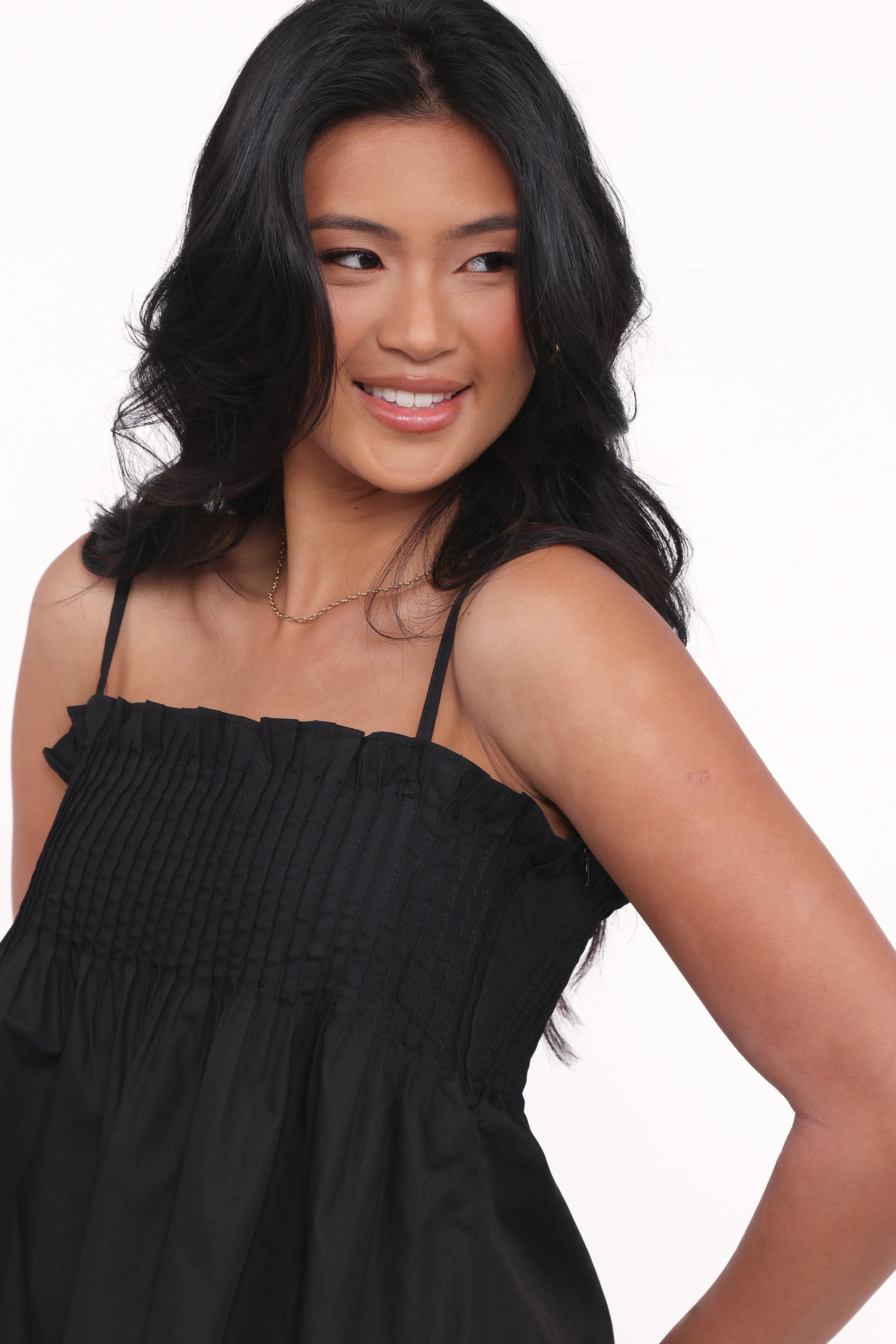 Petal and Pup USA TOPS Carson Pleated Top - Black (Hold for Amazon)