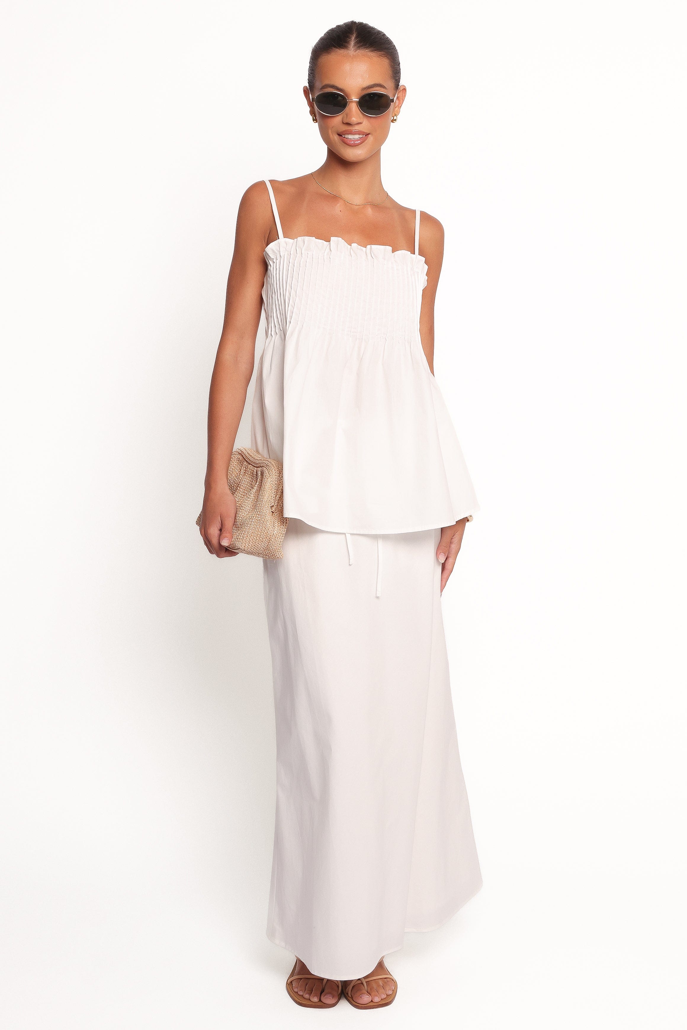 Petal and Pup USA TOPS Carson Pleated Top - White