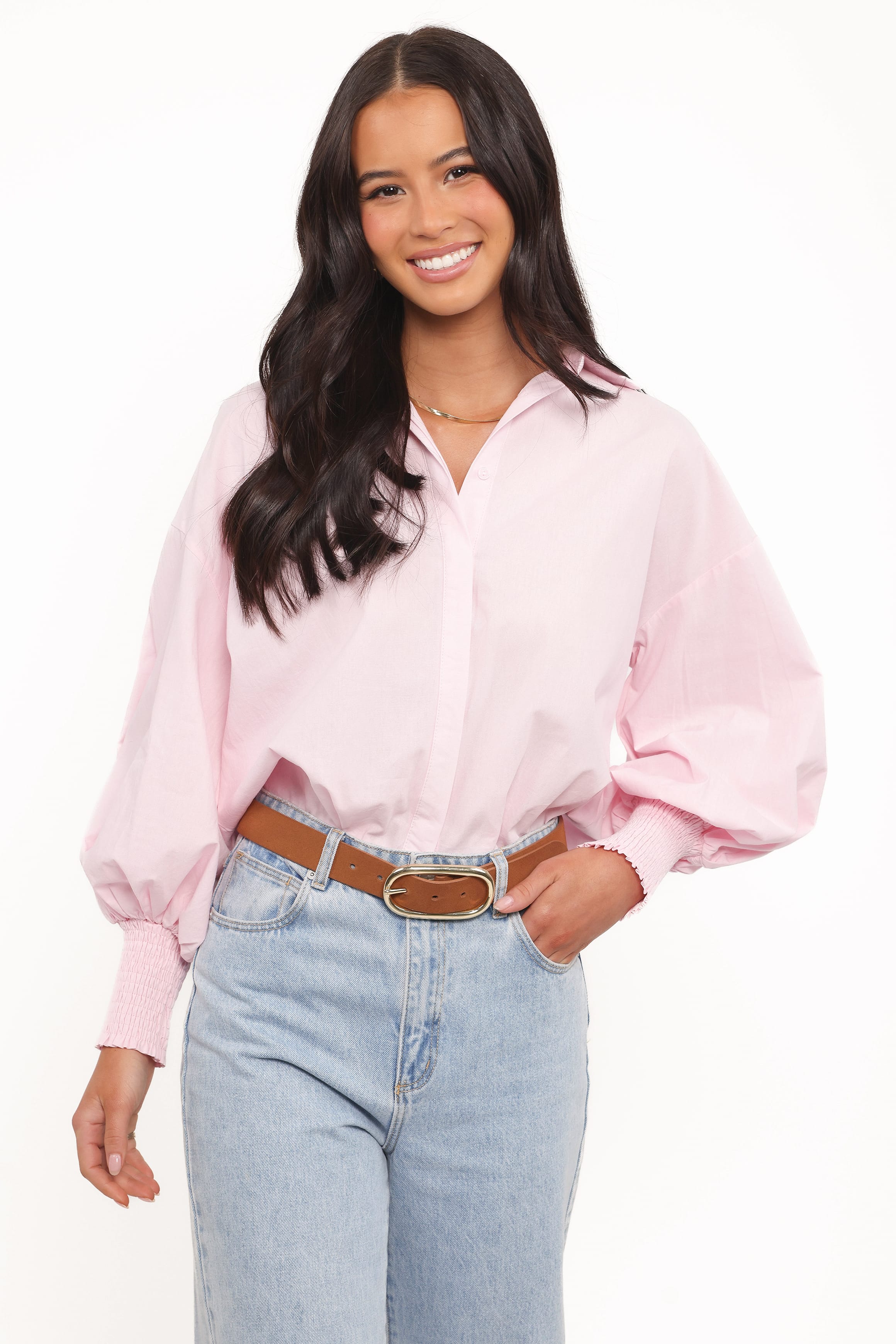 Petal and Pup USA TOPS Carys Shirt - Pale Pink