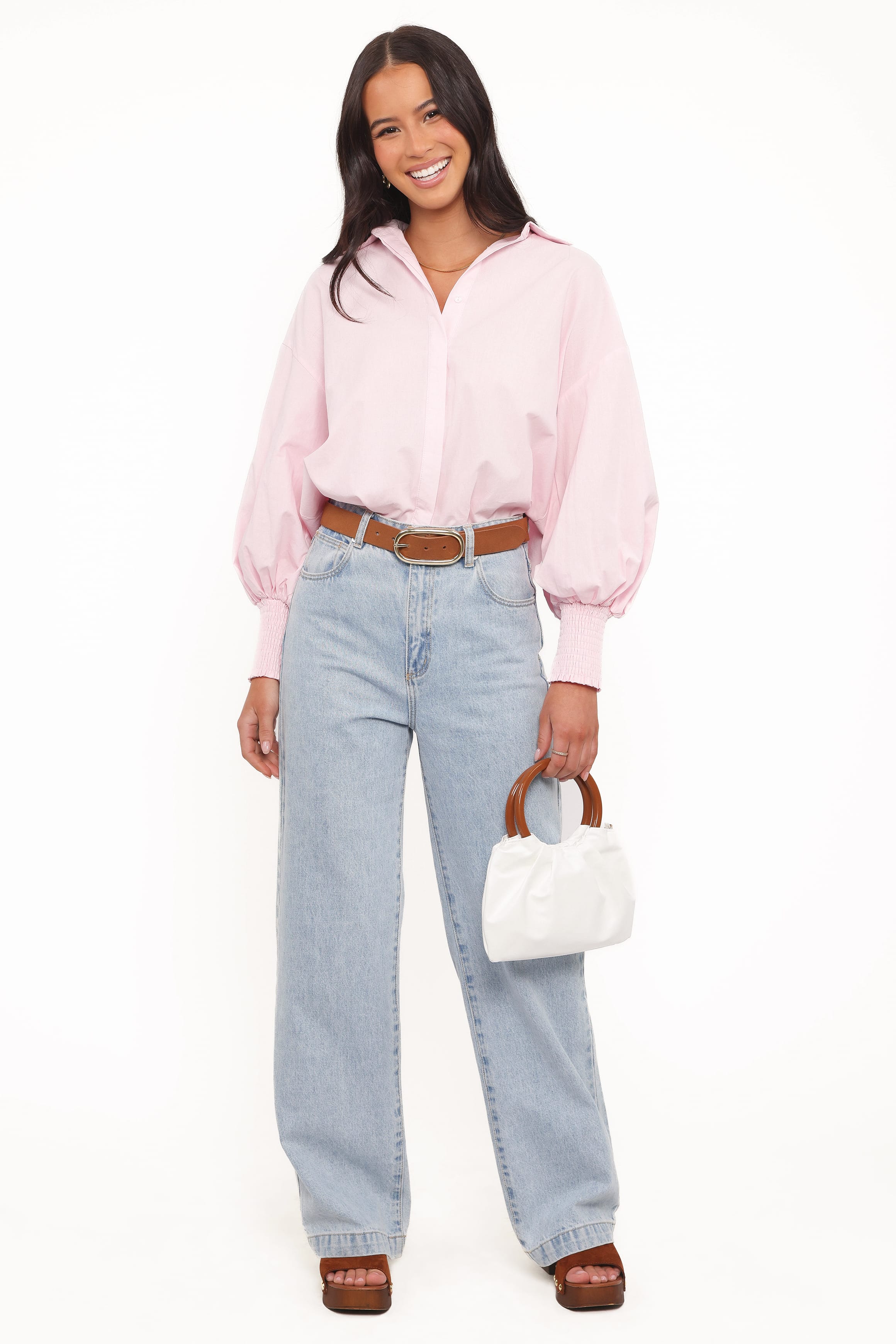 Petal and Pup USA TOPS Carys Shirt - Pale Pink