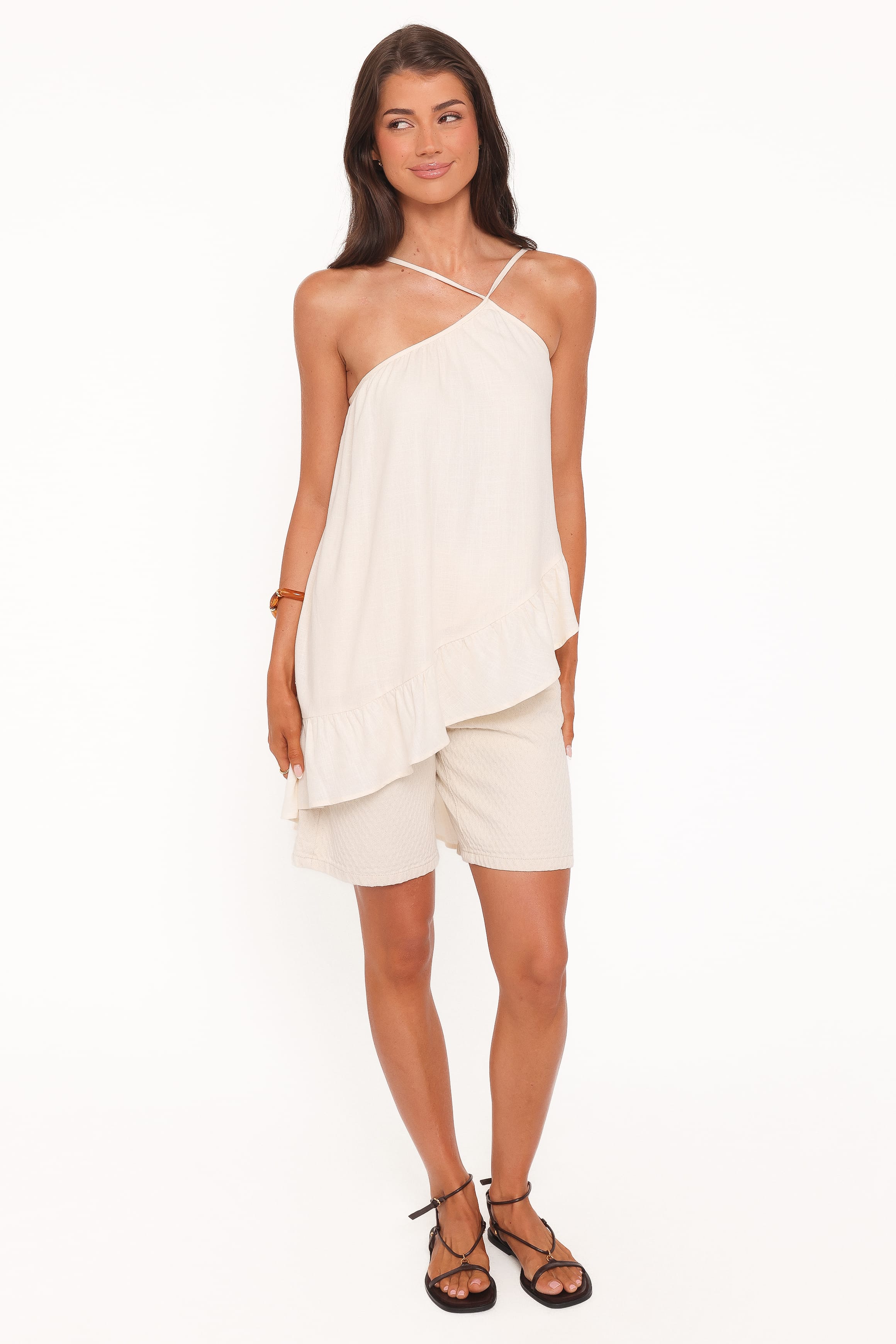 Petal and Pup USA TOPS Cascade Asymmetric Top - Cream