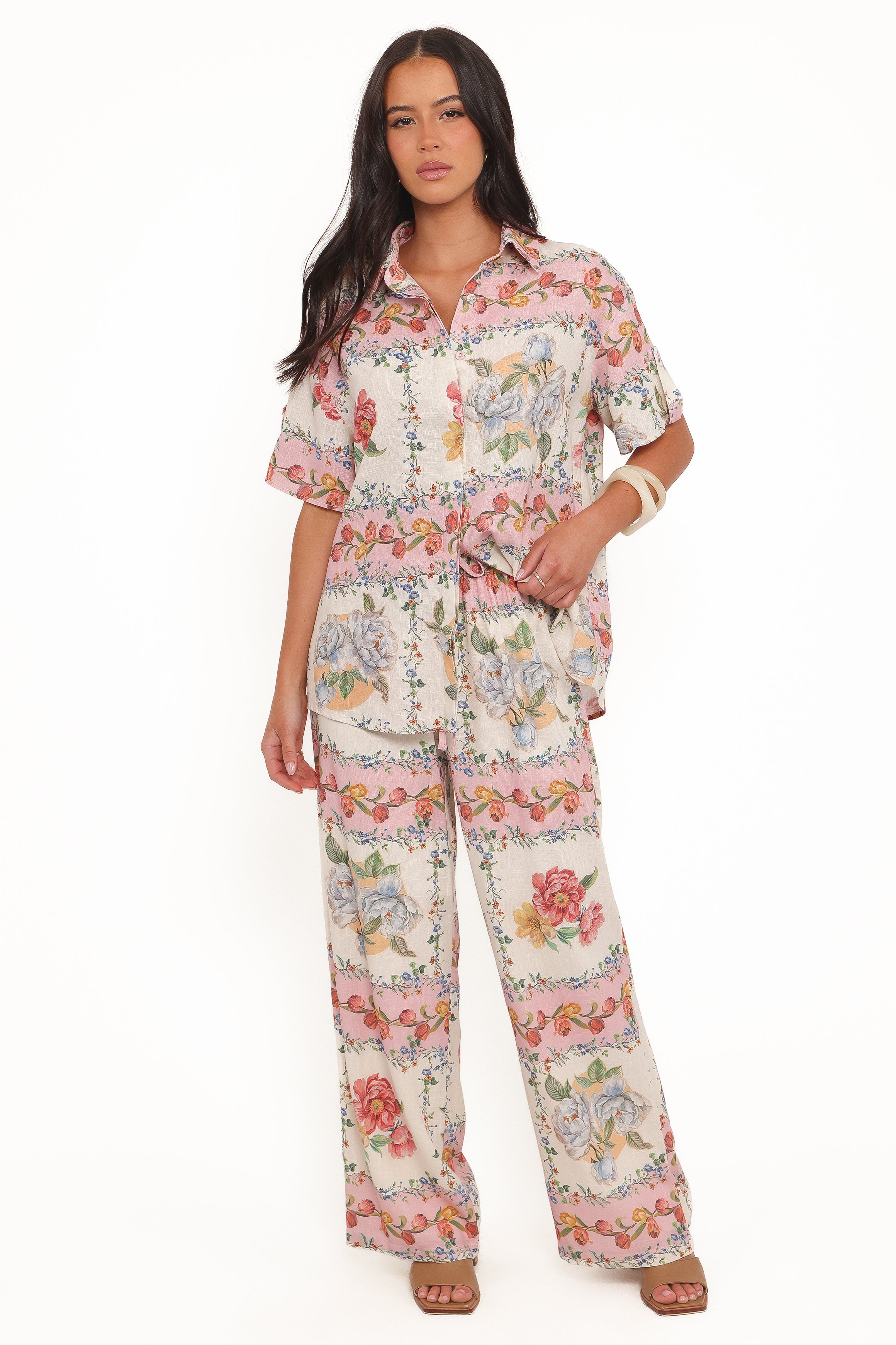 Petal and Pup USA TOPS Cascais Shirt - Rose Tile