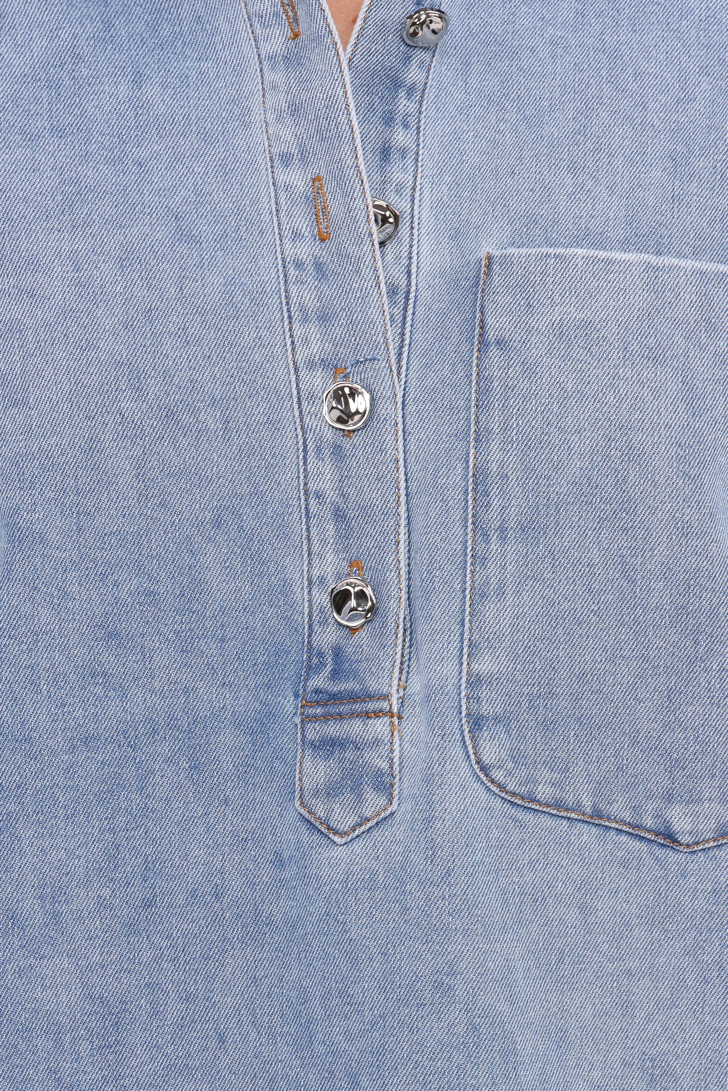 Petal and Pup USA TOPS Celestia Denim Top - Light Wash